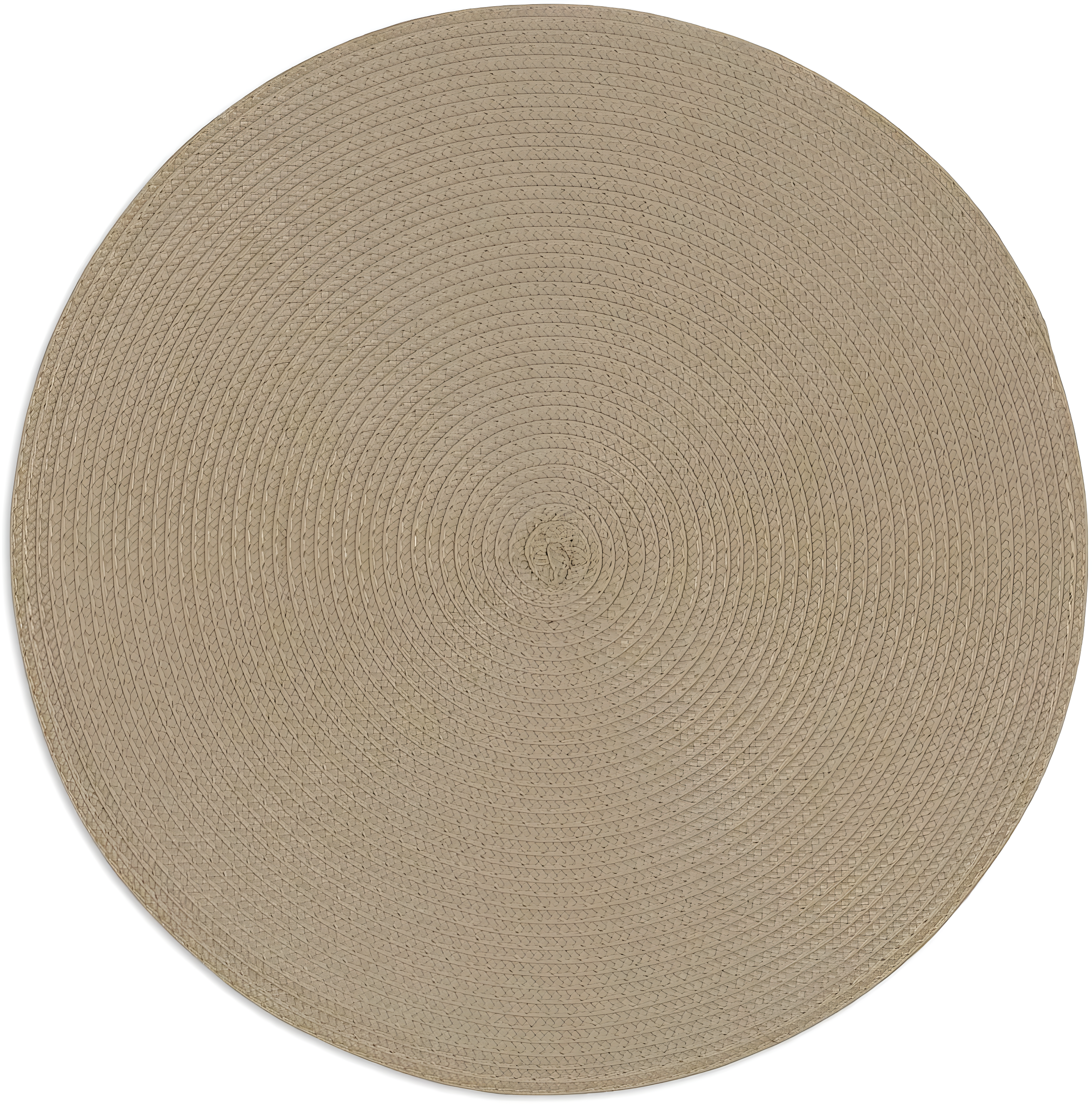 DII Round Woven Kitchen Placemat Set, Set of 6, 15" Diameter, 100% Polypropylene, Multiple Colors/Set Sizes
