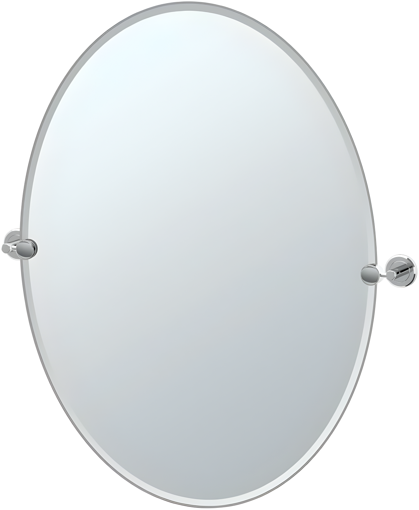 Latitude II Frameless Oval Wall Mirror | Bathroom Vanity Mirror