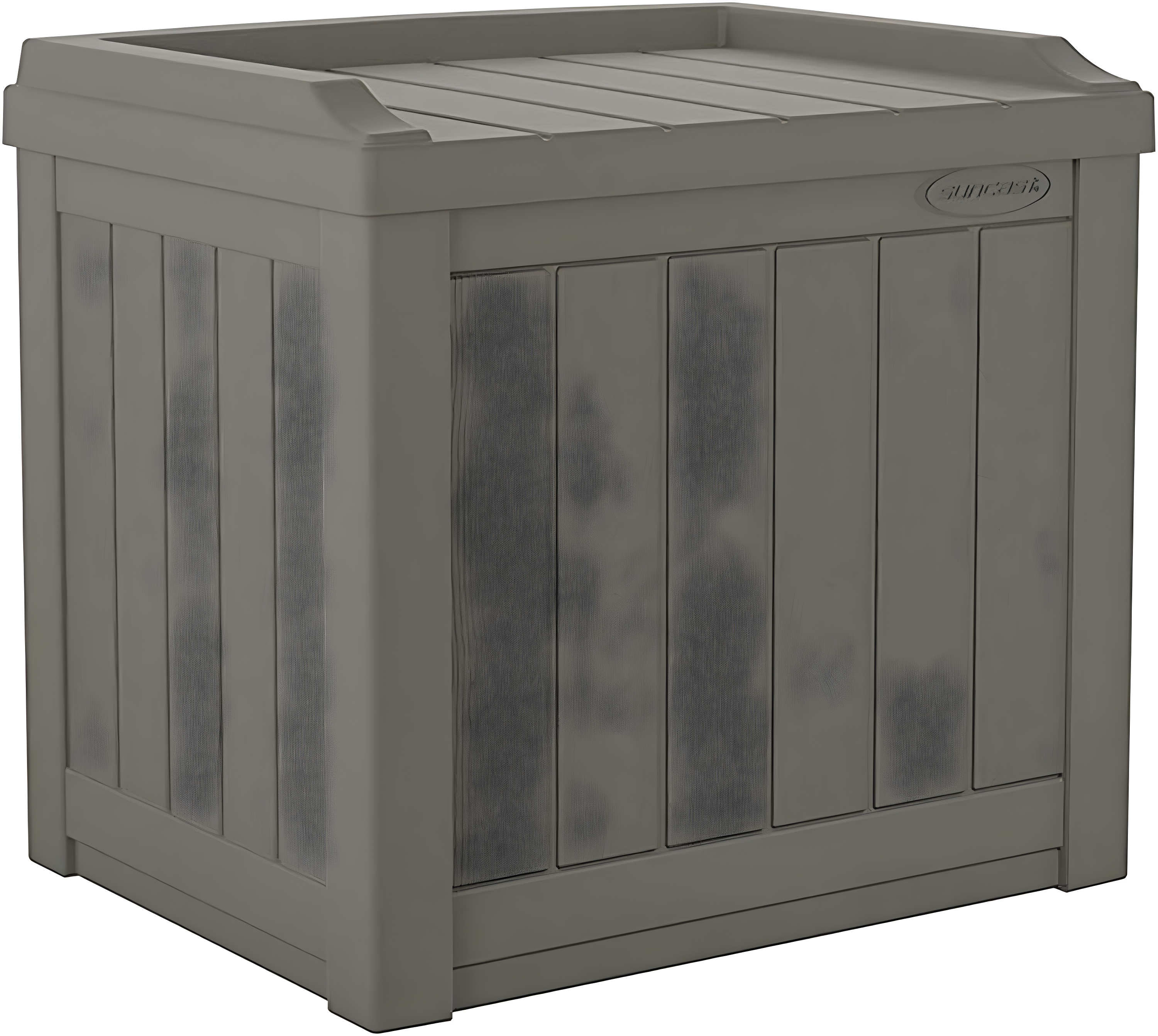 Suncast 22'' W 22 Gallons Water Resistant Resin Deck Box in Gray
