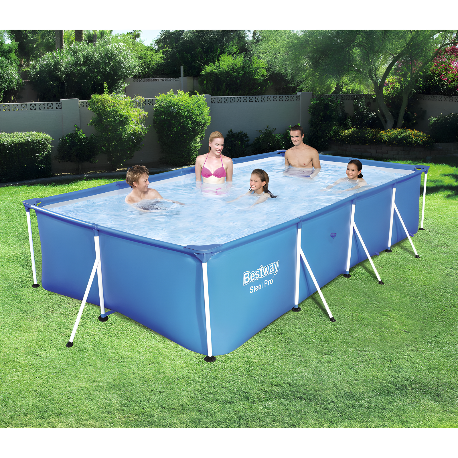 Bestway Bestway Steel Pro Rectangular Above Ground Swimming Pool Set
