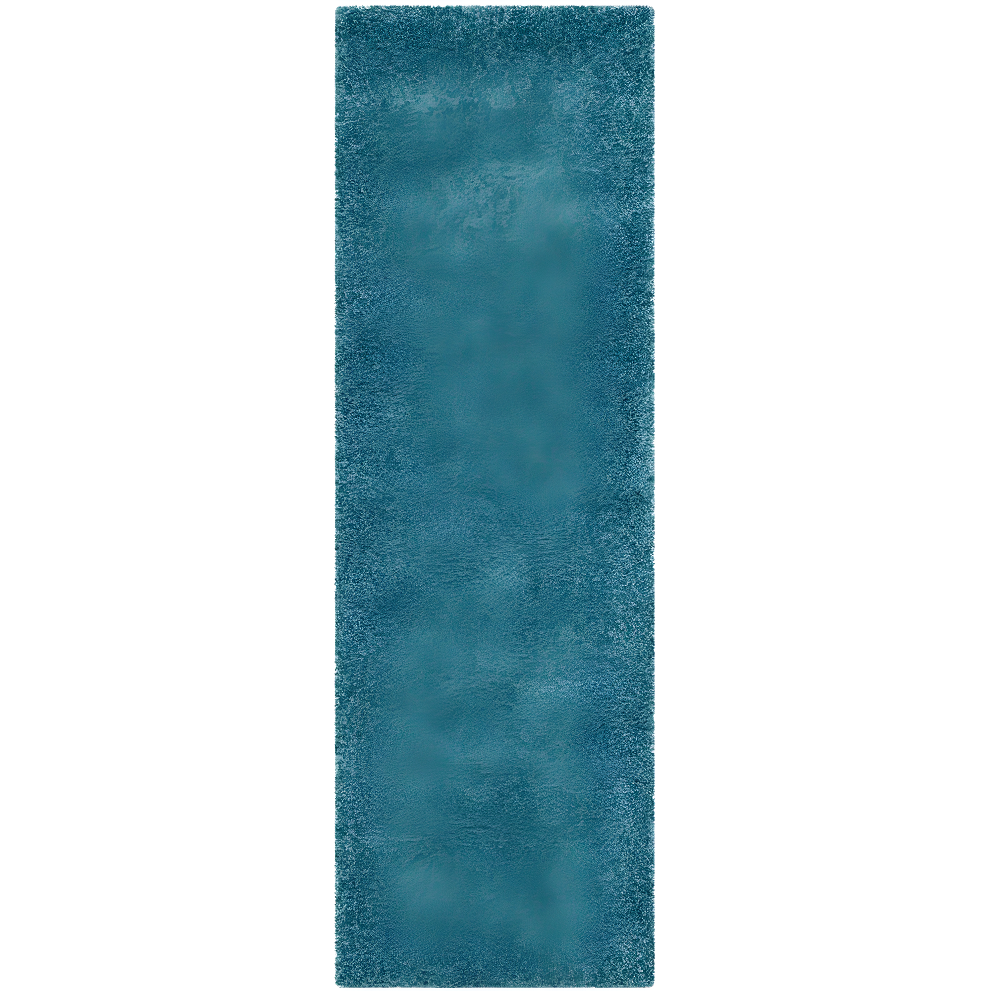 SAFAVIEH California Solid Plush Shag Runner Rug, Turquoise, 2'3" x 9'