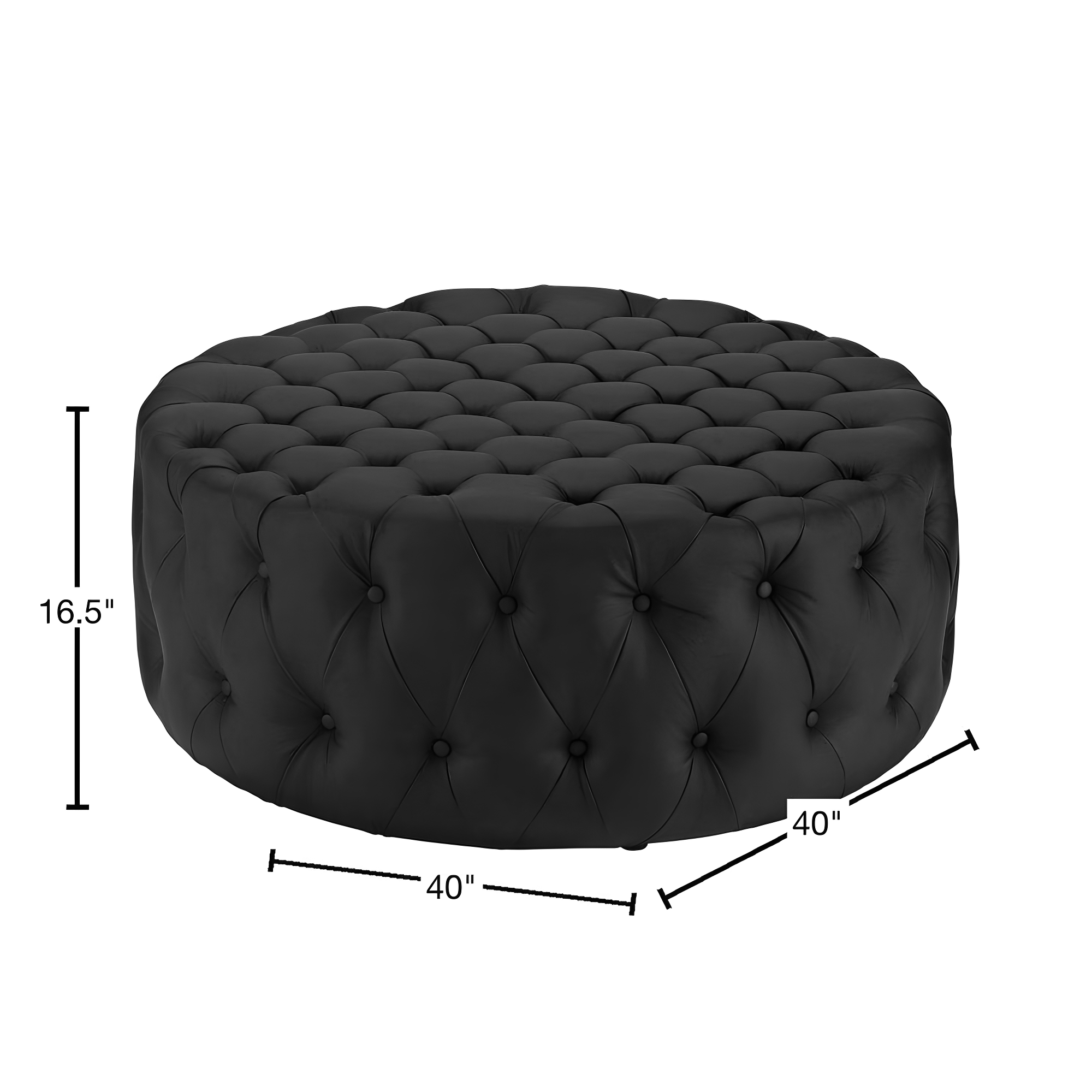 Modway Copper Grove Harrison Blue Amour Fabric Ottoman