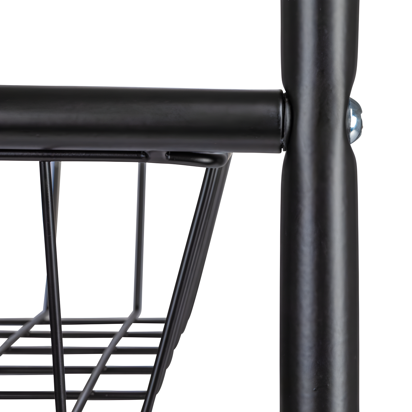 Household Essentials Metal Free Standing Laundry Cart with Wheels