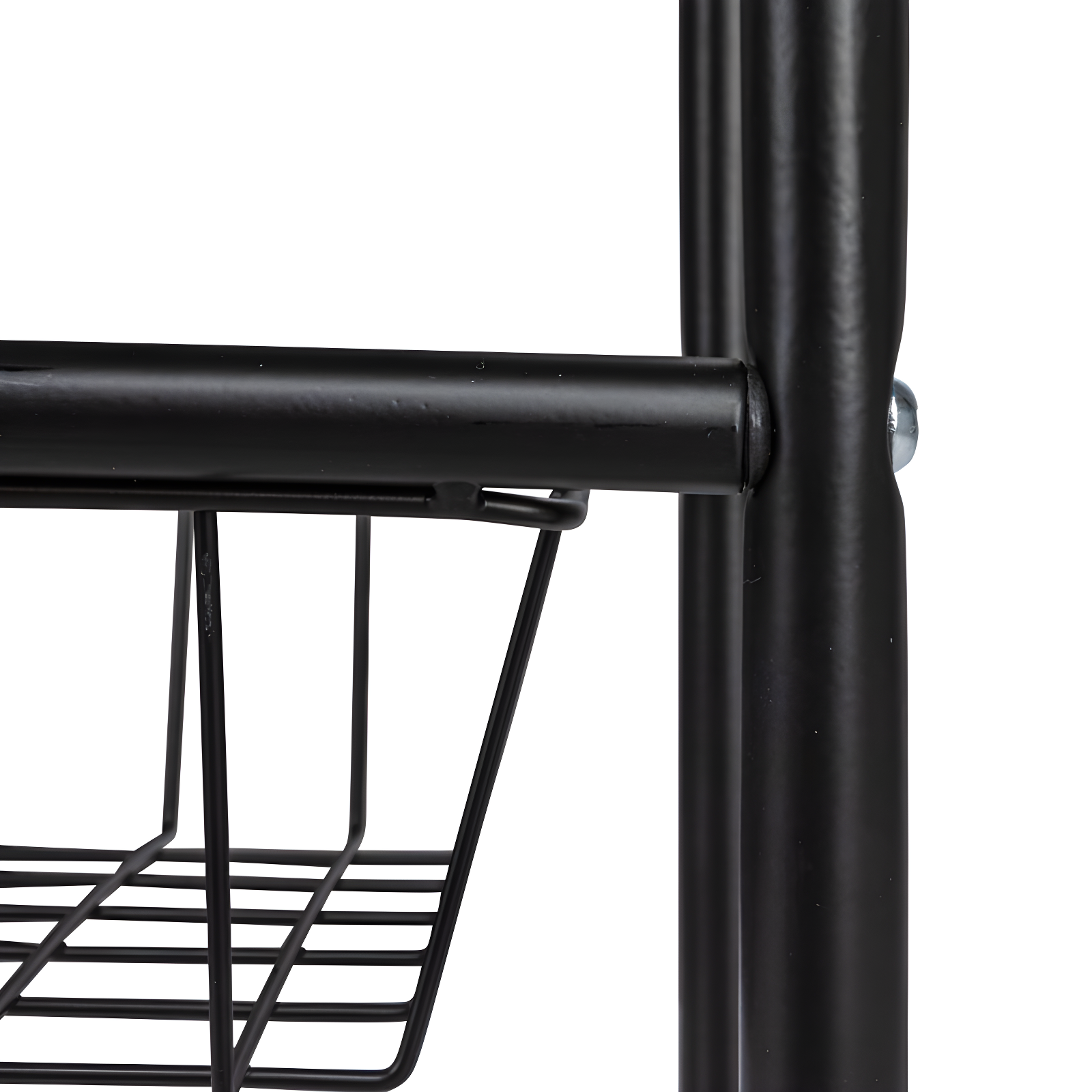 Household Essentials Metal Free Standing Laundry Cart with Wheels