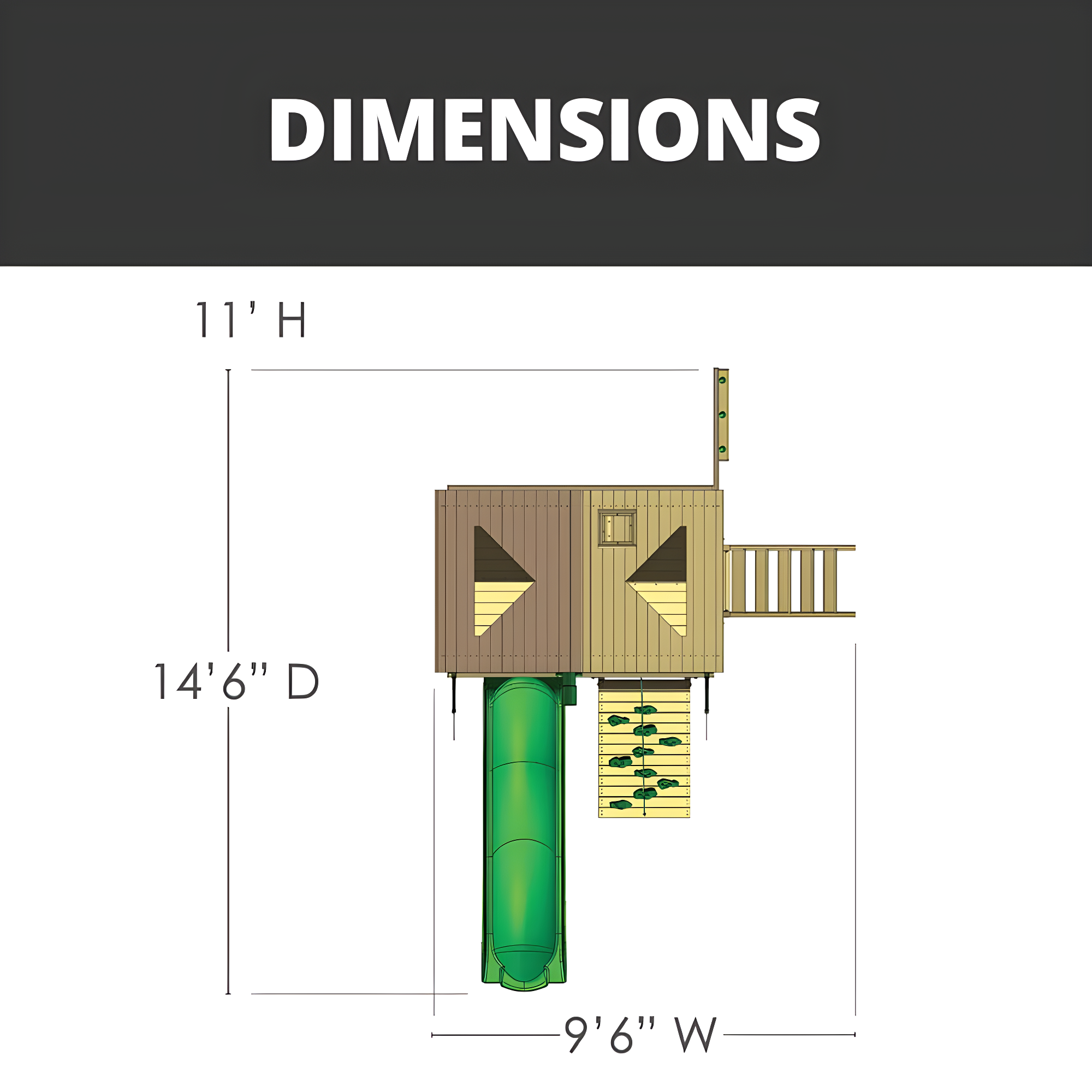 Gorilla Playsets Chateau Tower Swing Set with Wood Roof