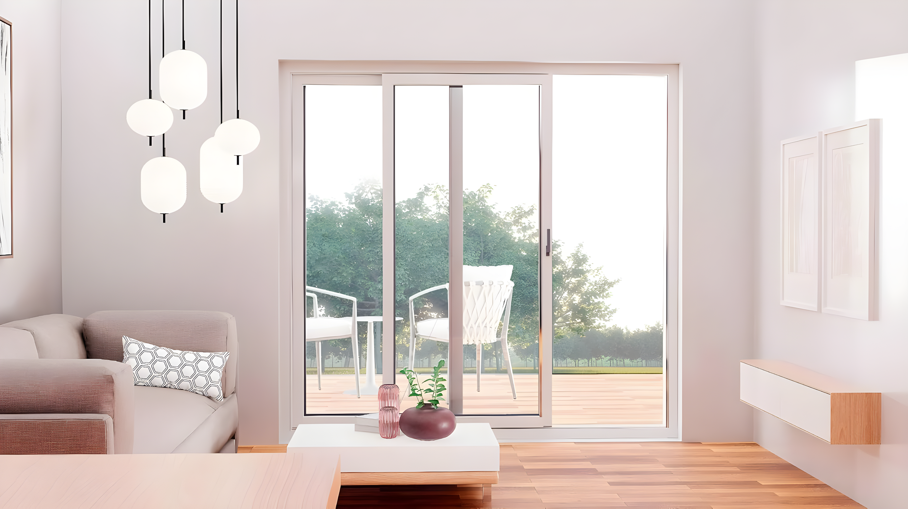 VDomDoors 8166 80'' Double Pane Patio Doors