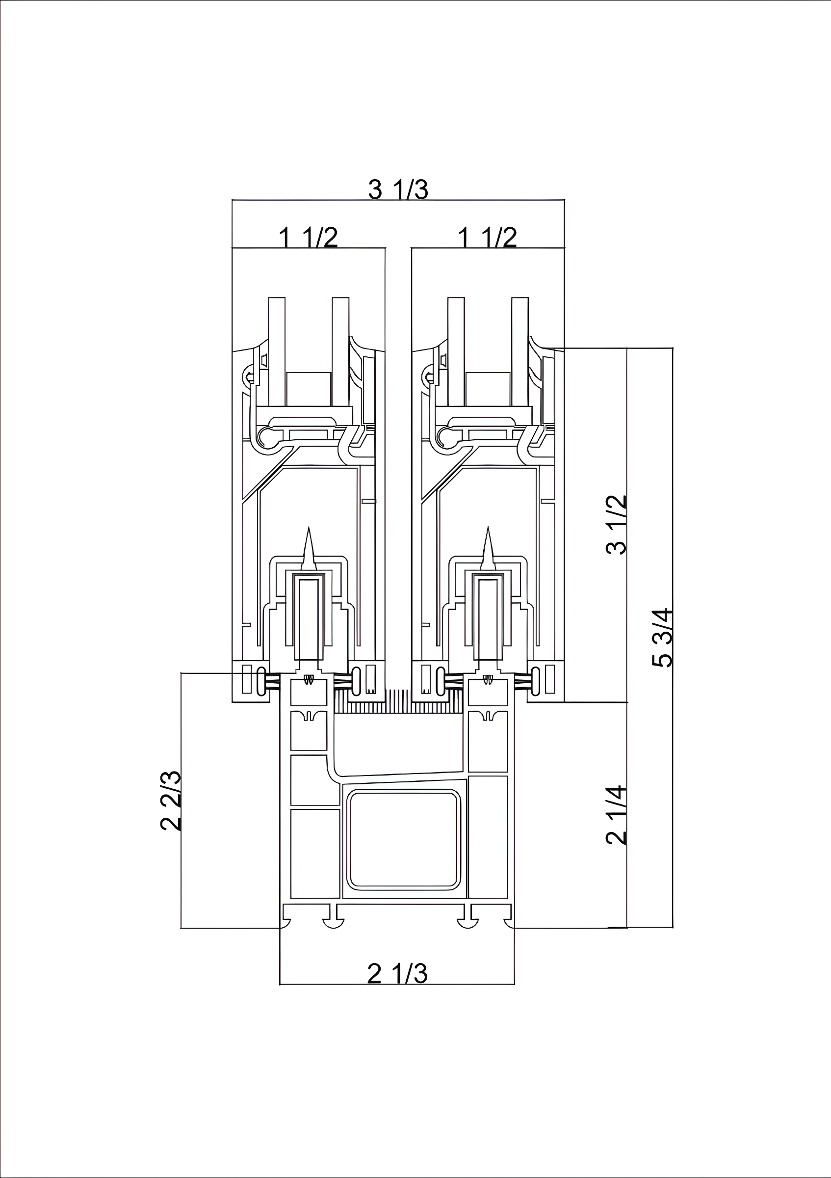 VDomDoors 8166 80'' Double Pane Patio Doors