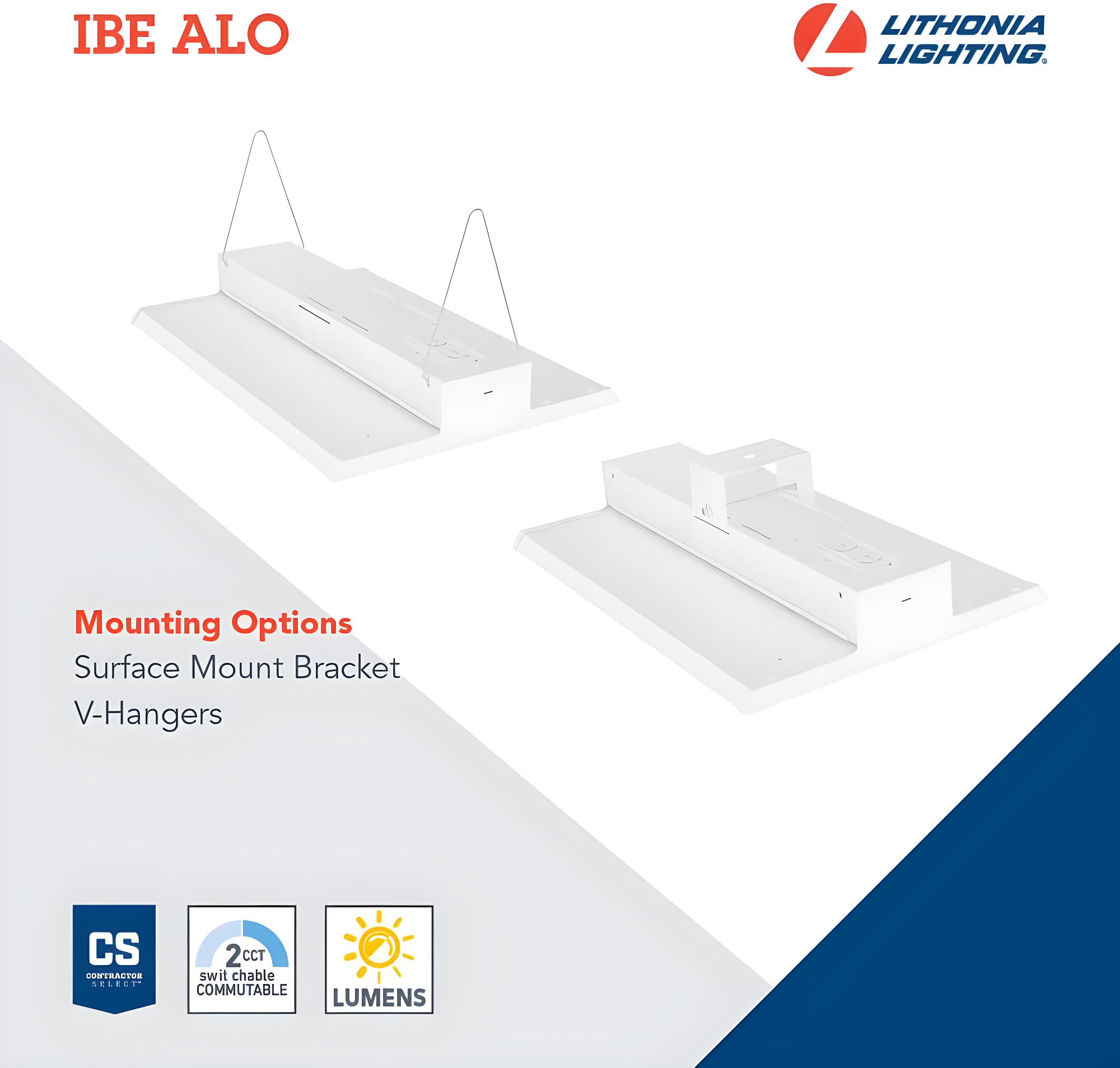 Lithonia Lighting Dimmable Rectangle High Bay Ceiling Light