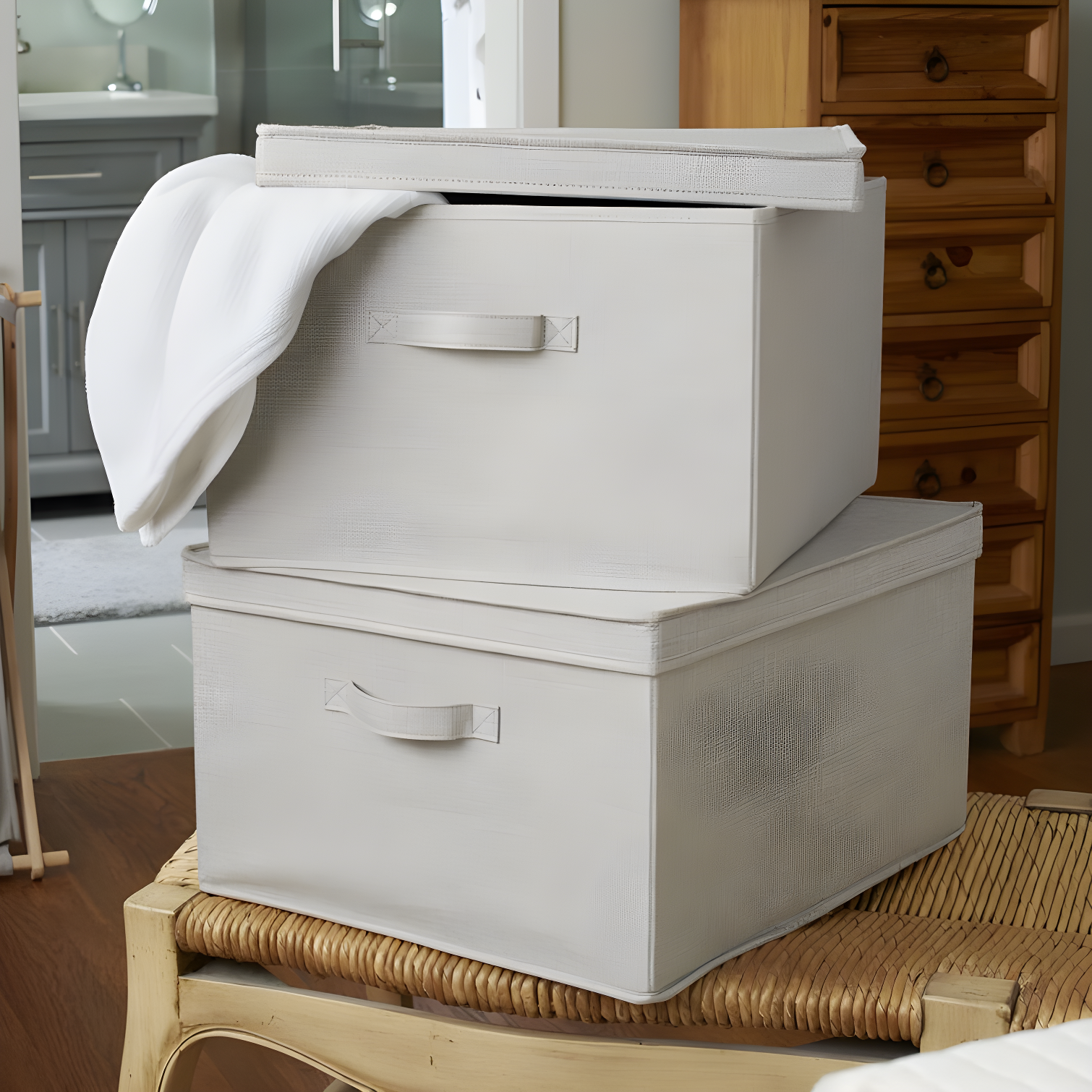 Household Essentials Fabric Bin (Set of 2)