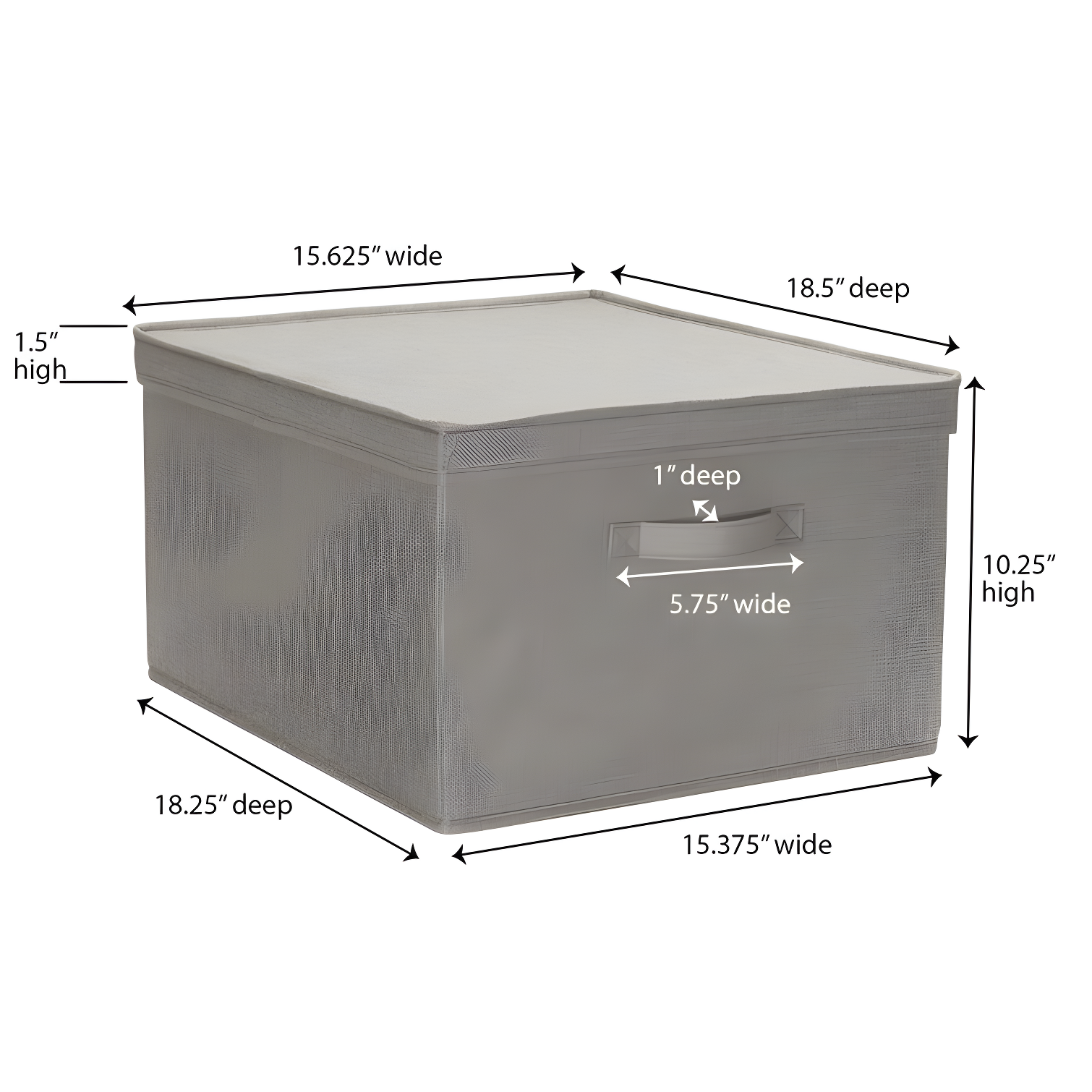 Household Essentials Fabric Bin (Set of 2)