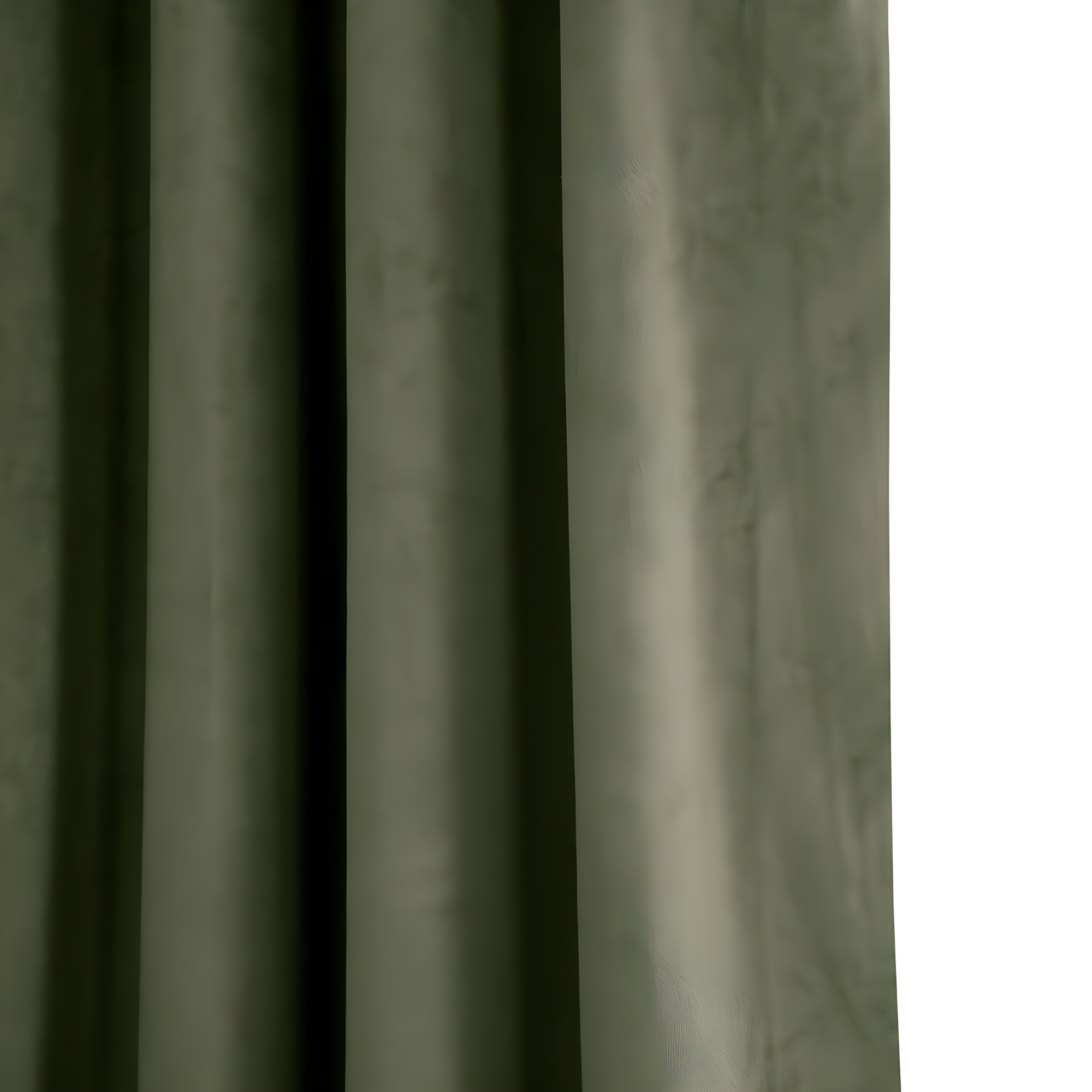 Hunter Green Velvet Blackout Pleated Curtain Panel 25" x 84"