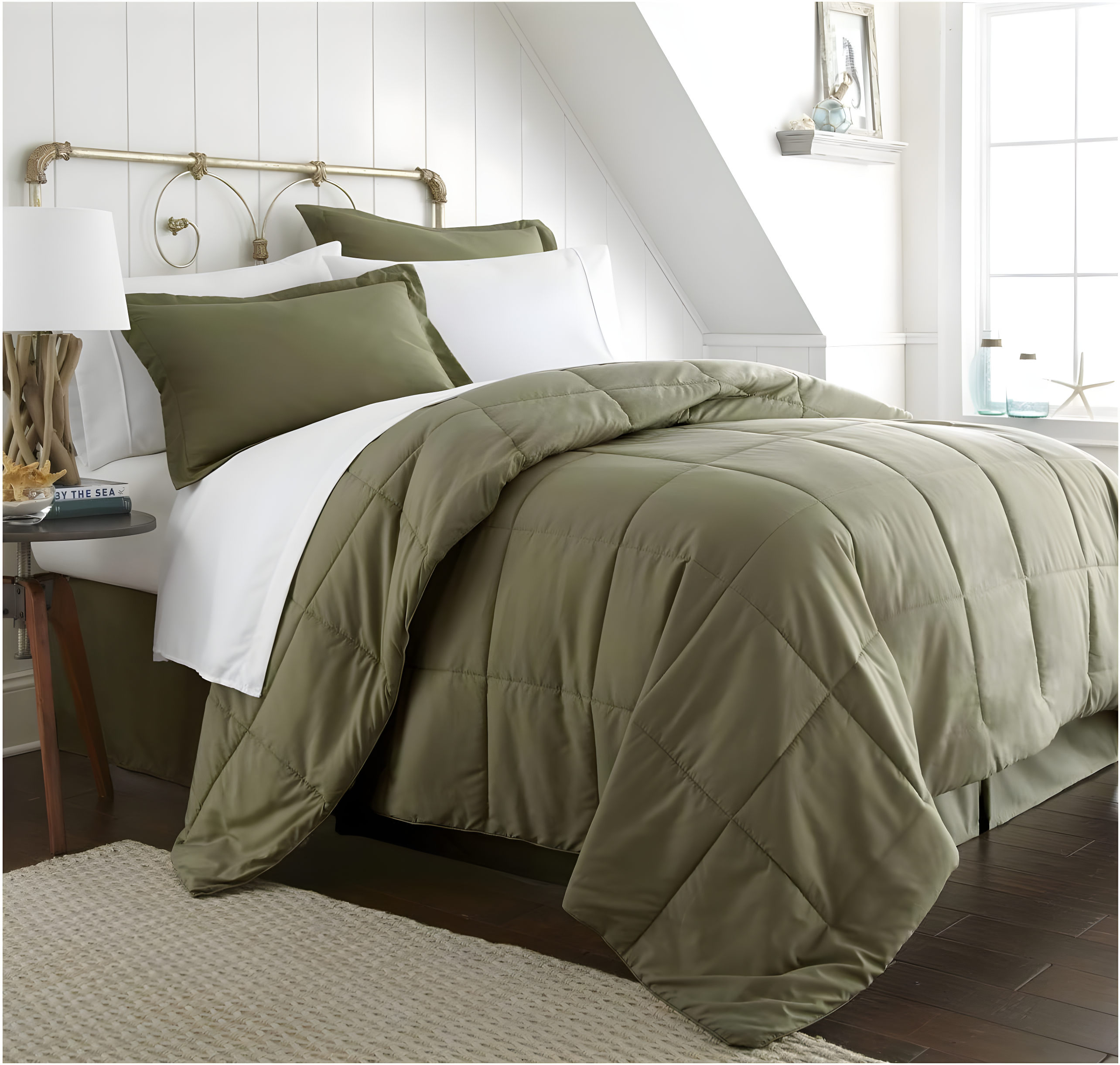 IEnjoy Home Simply Soft 8 Piece Microfiber Complete Bedding Set