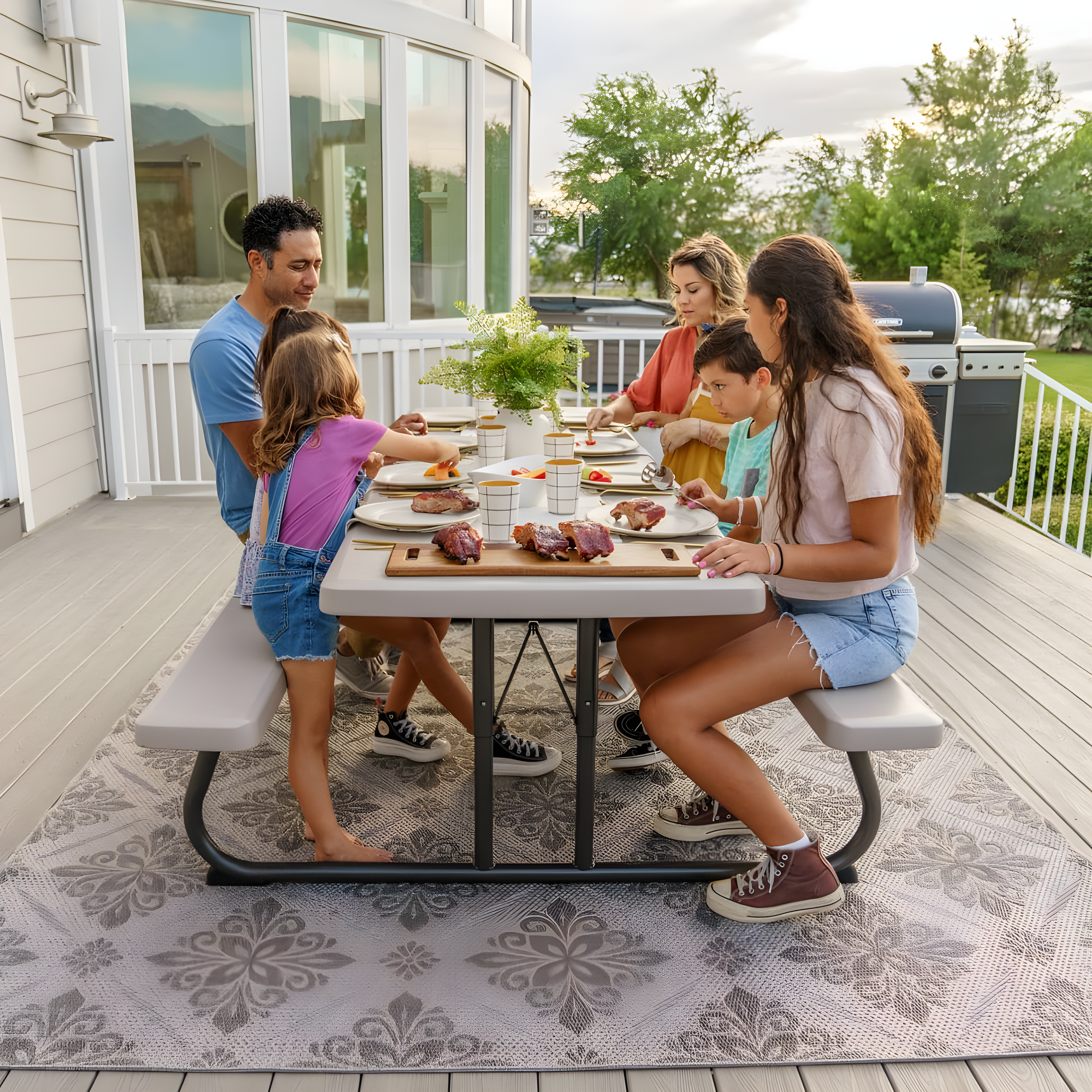 8 - Person Rectangular Outdoor Dining Set