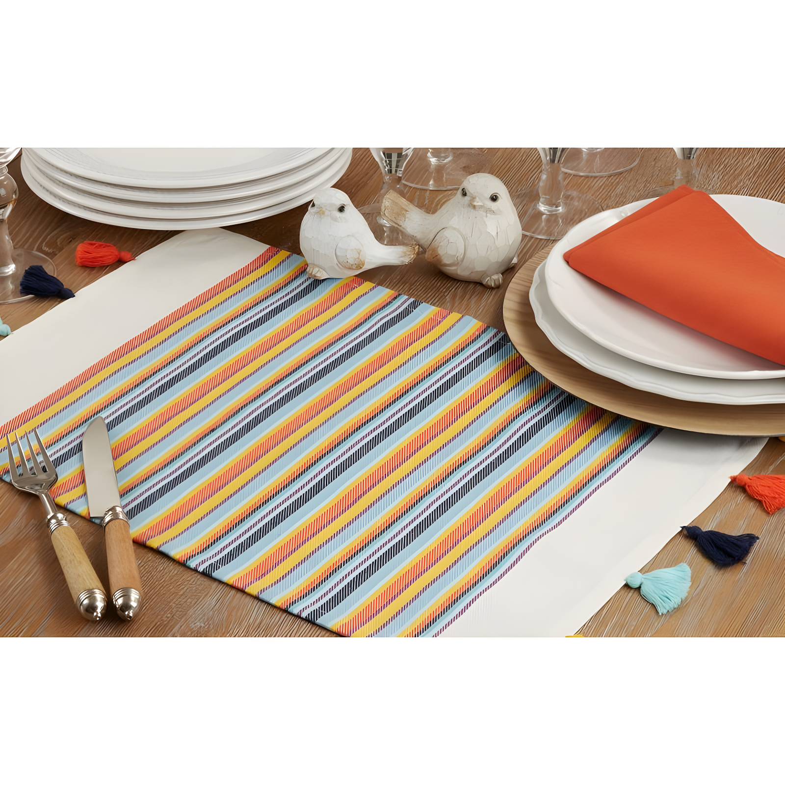 Saro Valentina Color Splash Placemat (Set of 4)