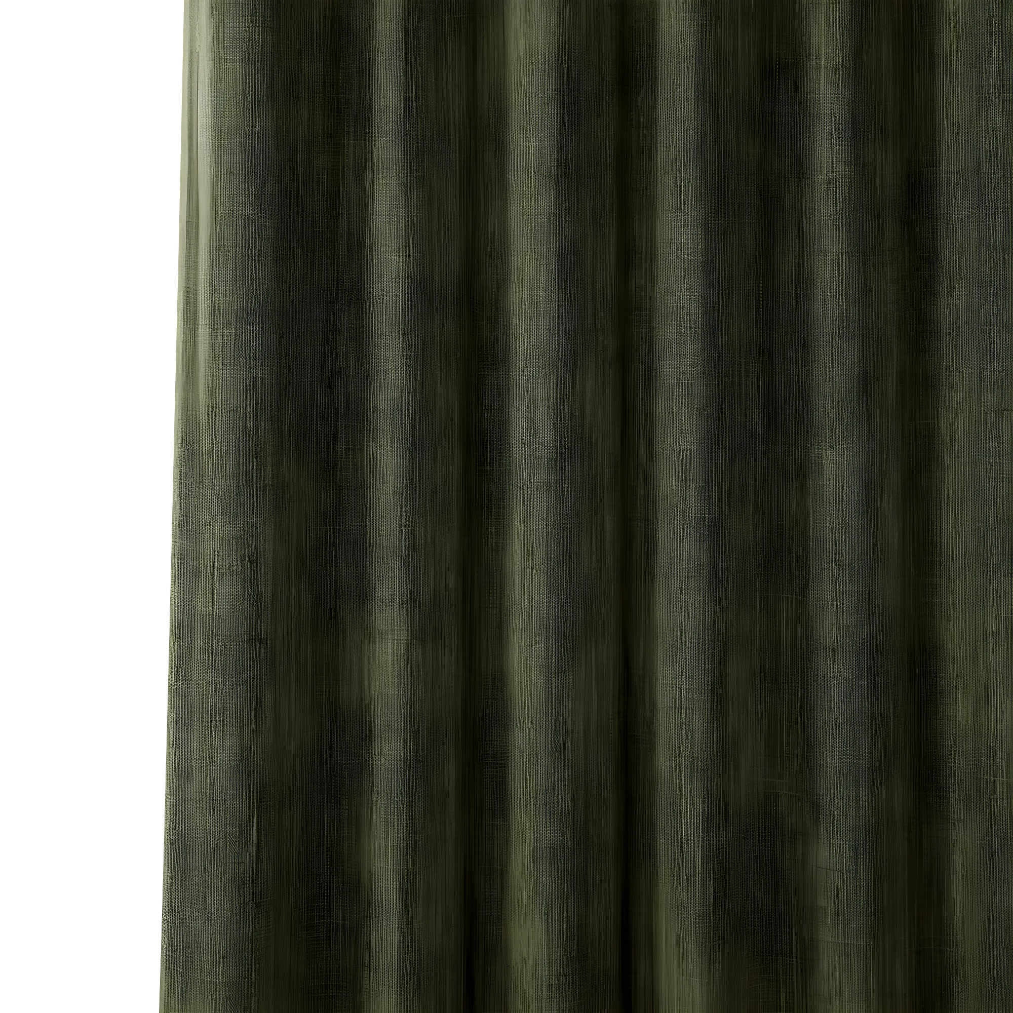 HPD Half Price Drapes Khaki Green Faux Linen Room Darkening Curtains for Bedroom & Living Room Curtains (1 Panel), Door & Window Curtains 84 inches long, Rod Pocket Curtains, 50W X 84L