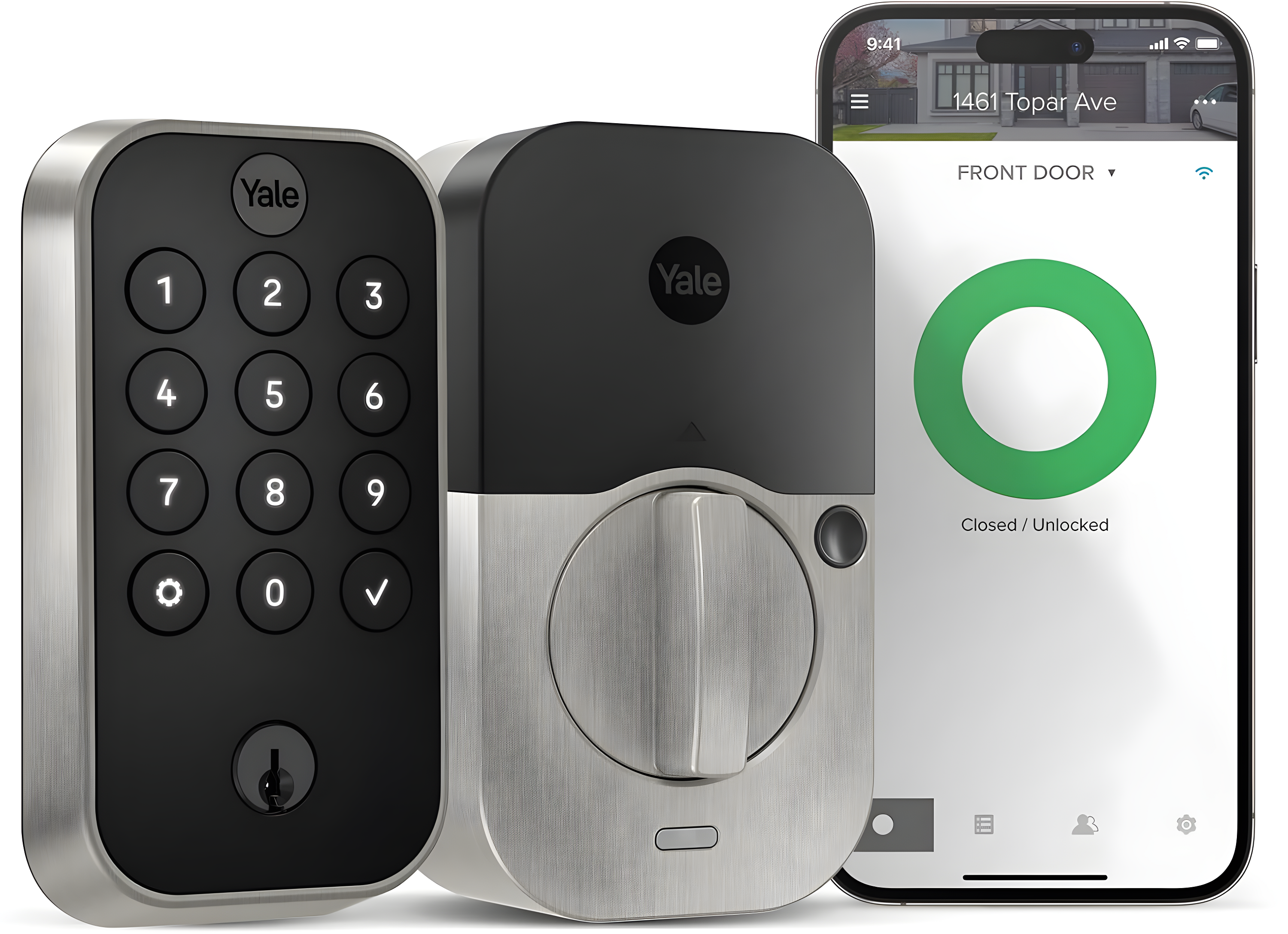 Yale Home Yale Assure Lock 2 Deadbolt, Keyed Smart Entry Door Lock with Bluetooth Connected Touchscreen Keypad for Code Entry