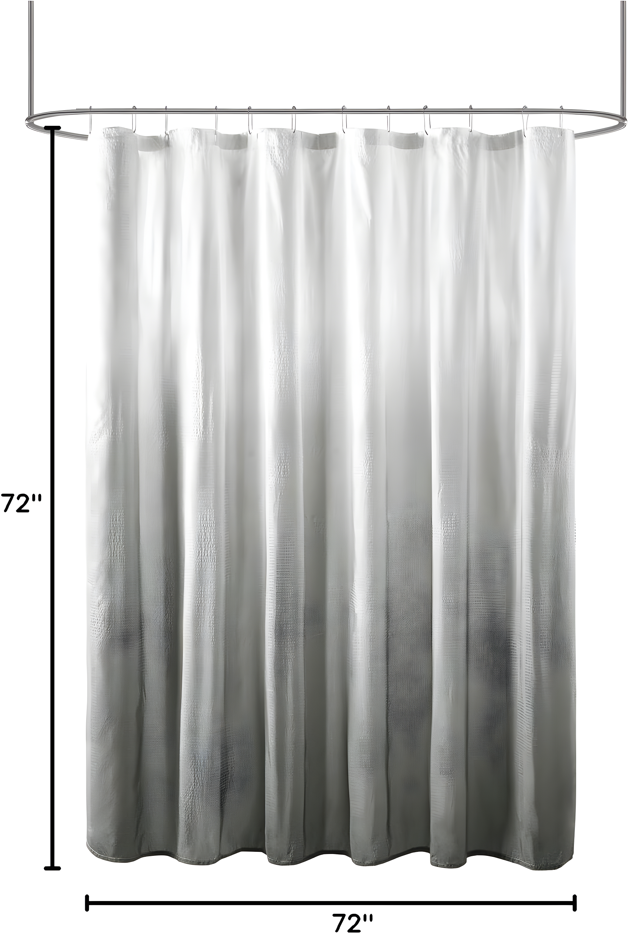 Madison Park Ara Ombre Printed Seersucker Single Shower Curtain