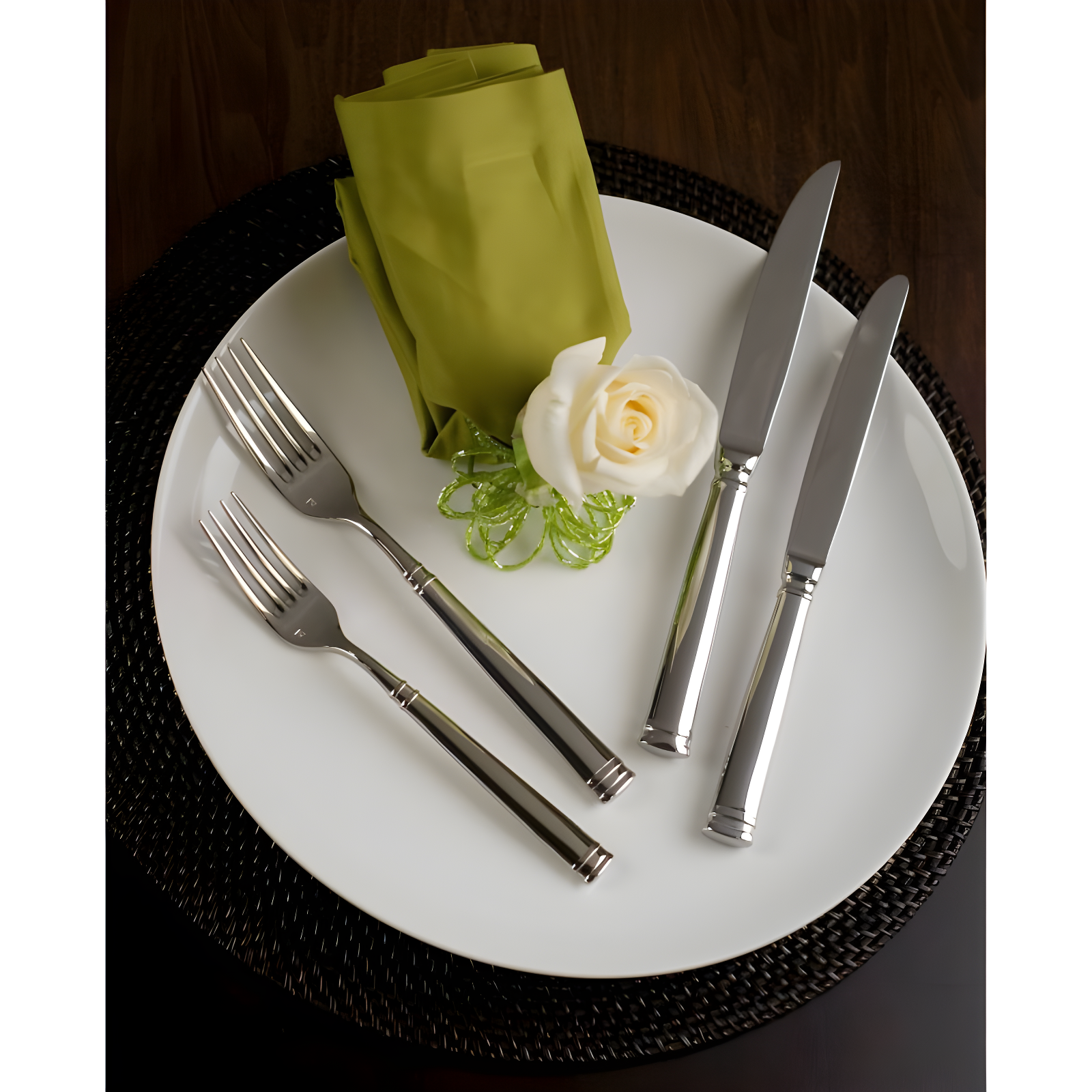 Fortessa Bistro Stainless Steel Flatware Set, Service for 4