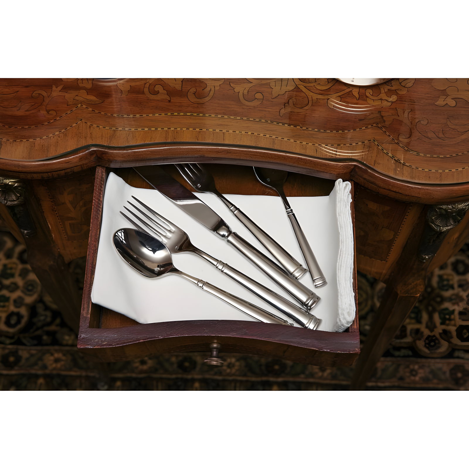 Fortessa Bistro Stainless Steel Flatware Set, Service for 4