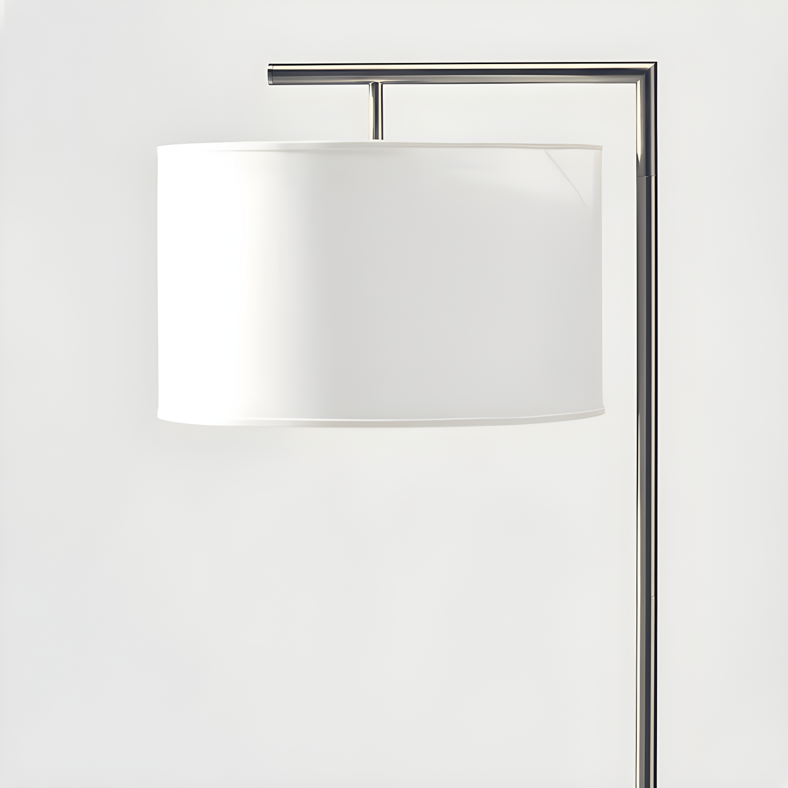 Montage Modern 60 in. Mid-Century Modern LED Floor Lamp with Fabric Drum Shade