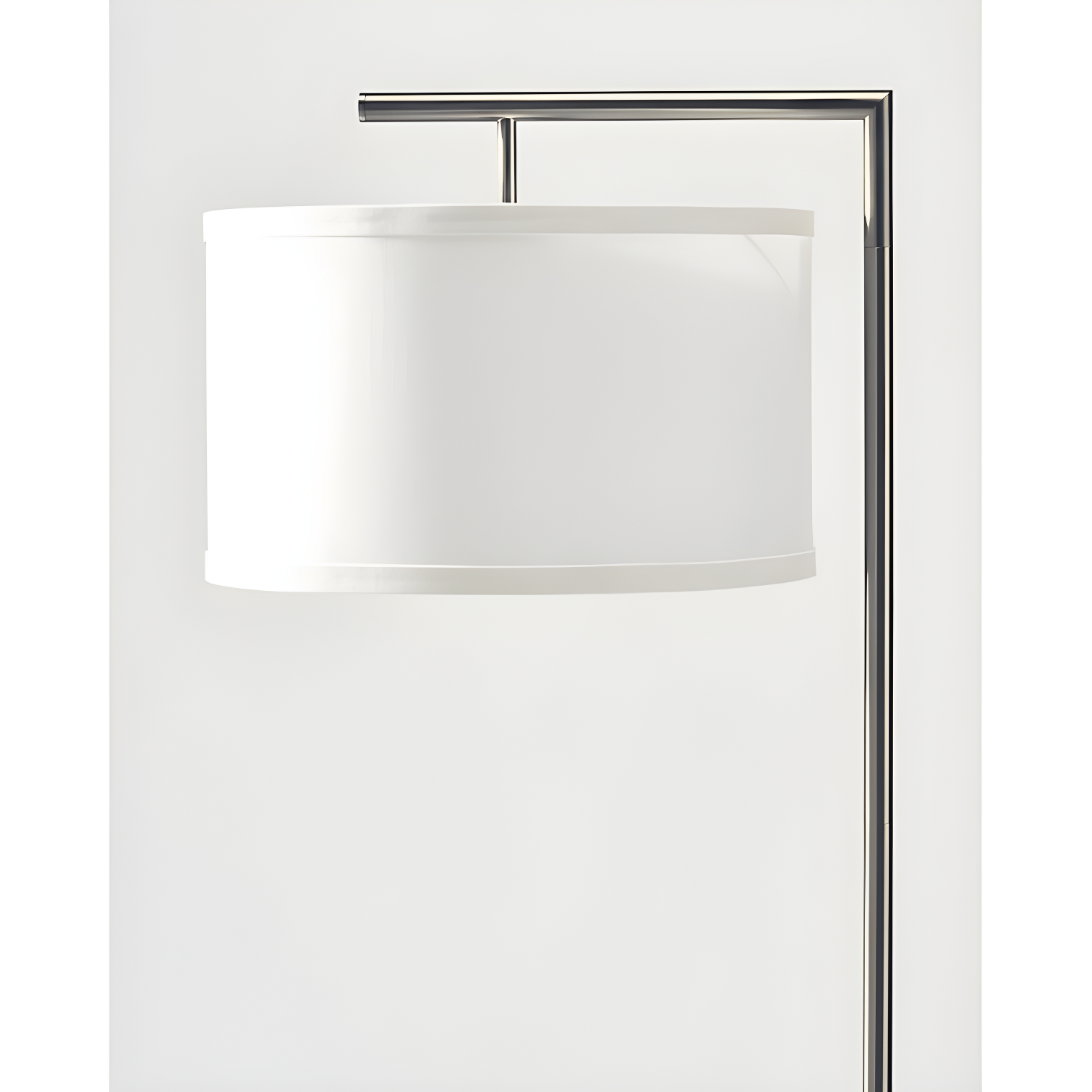 Montage Modern 60 in. Mid-Century Modern LED Floor Lamp with Fabric Drum Shade