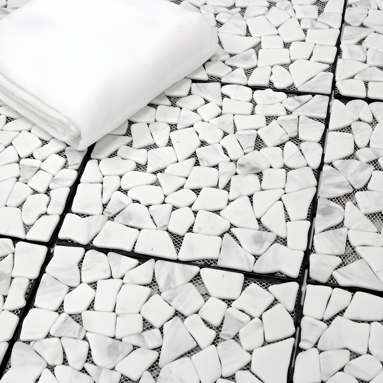 12'' L x 12'' W Stone Interlocking Deck Tile