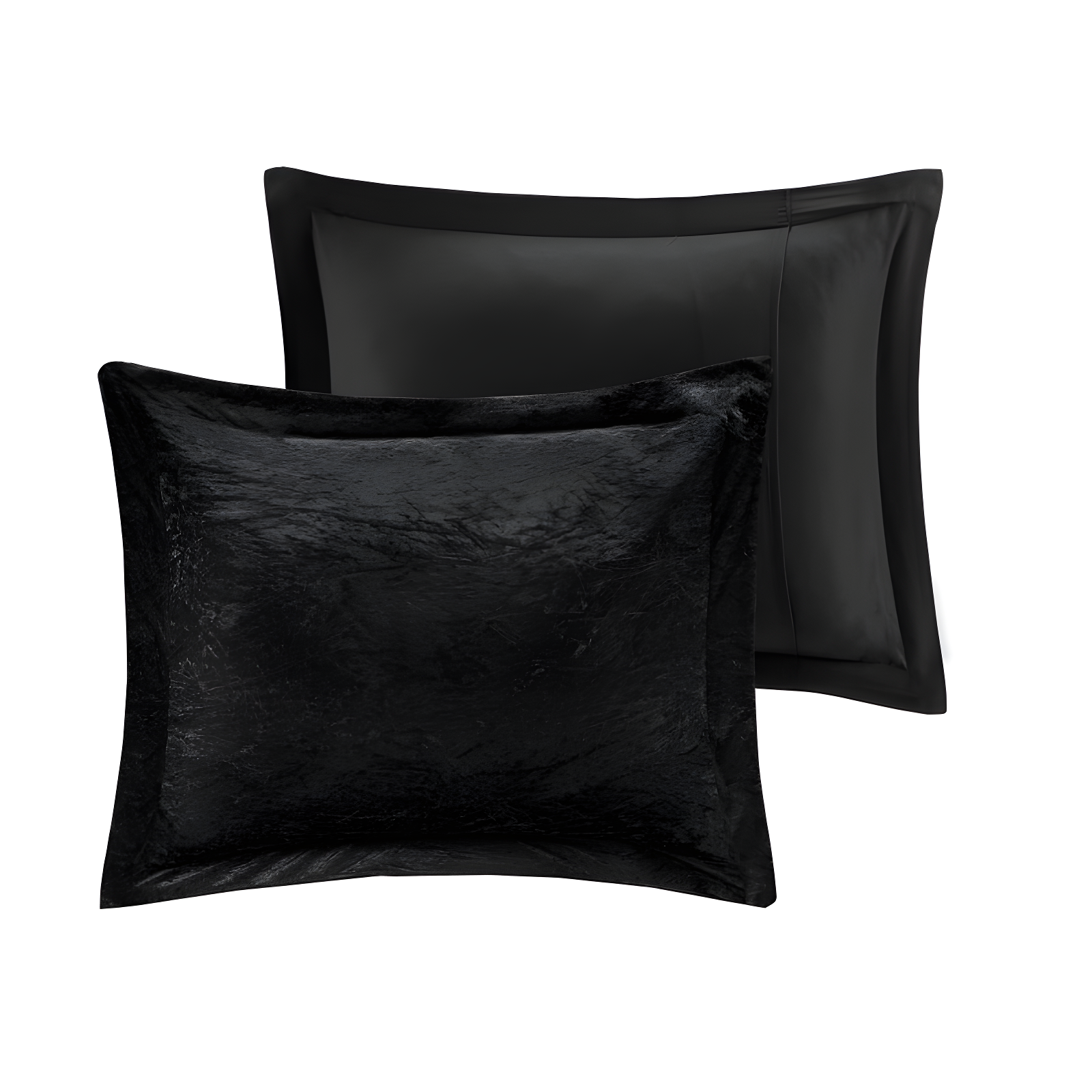 Intelligent Design Felicia Crushed Velvet Comforter Set with Throw Pillow