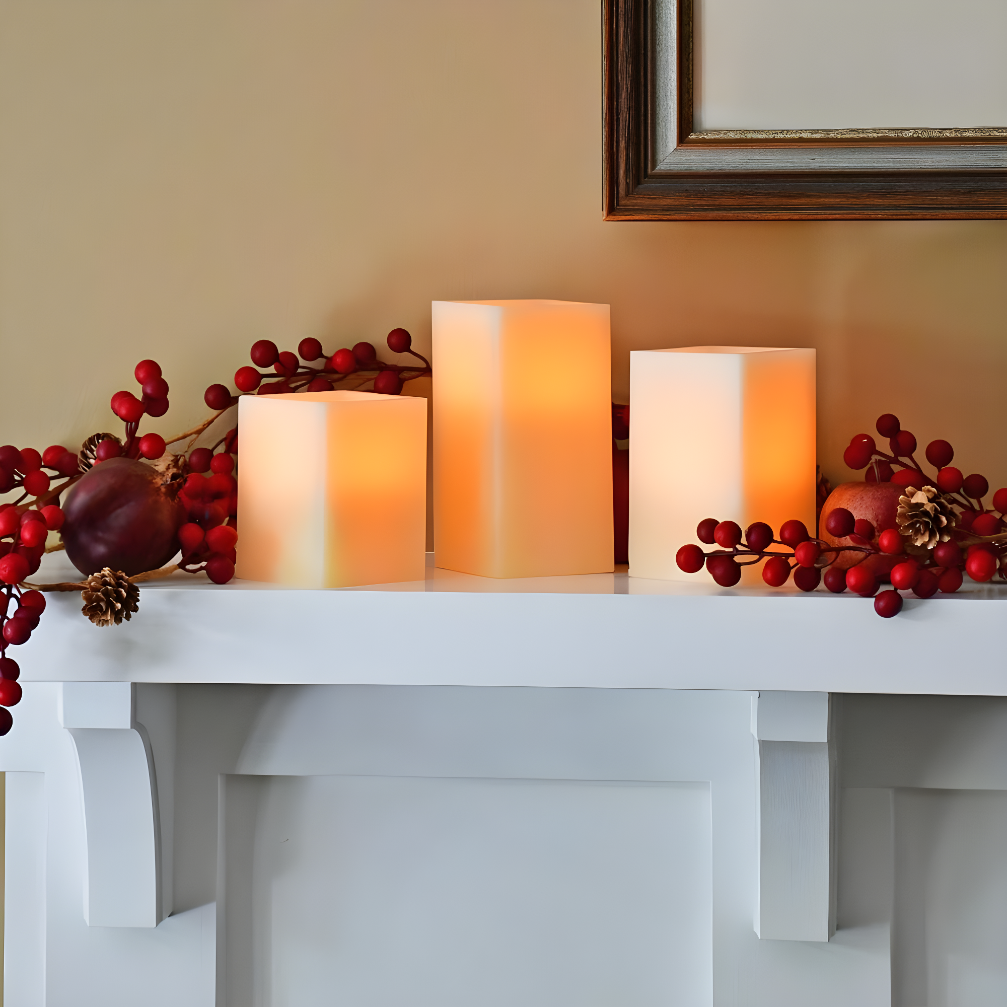 LumaBase Unscented Flameless Candle (Set of 3)