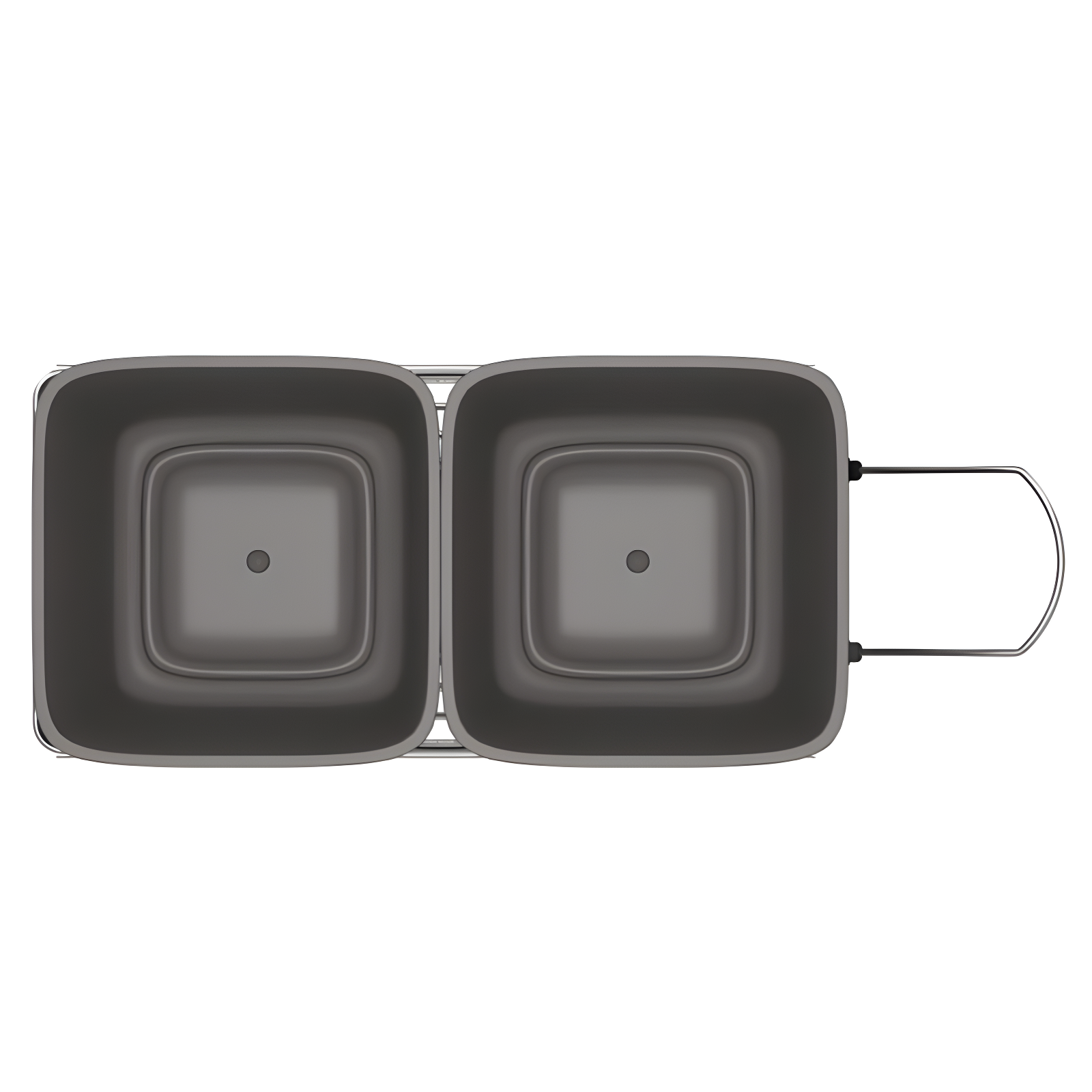 Rev-A-Shelf Double Pull Out Trash Can 27 Qt for Kitchen