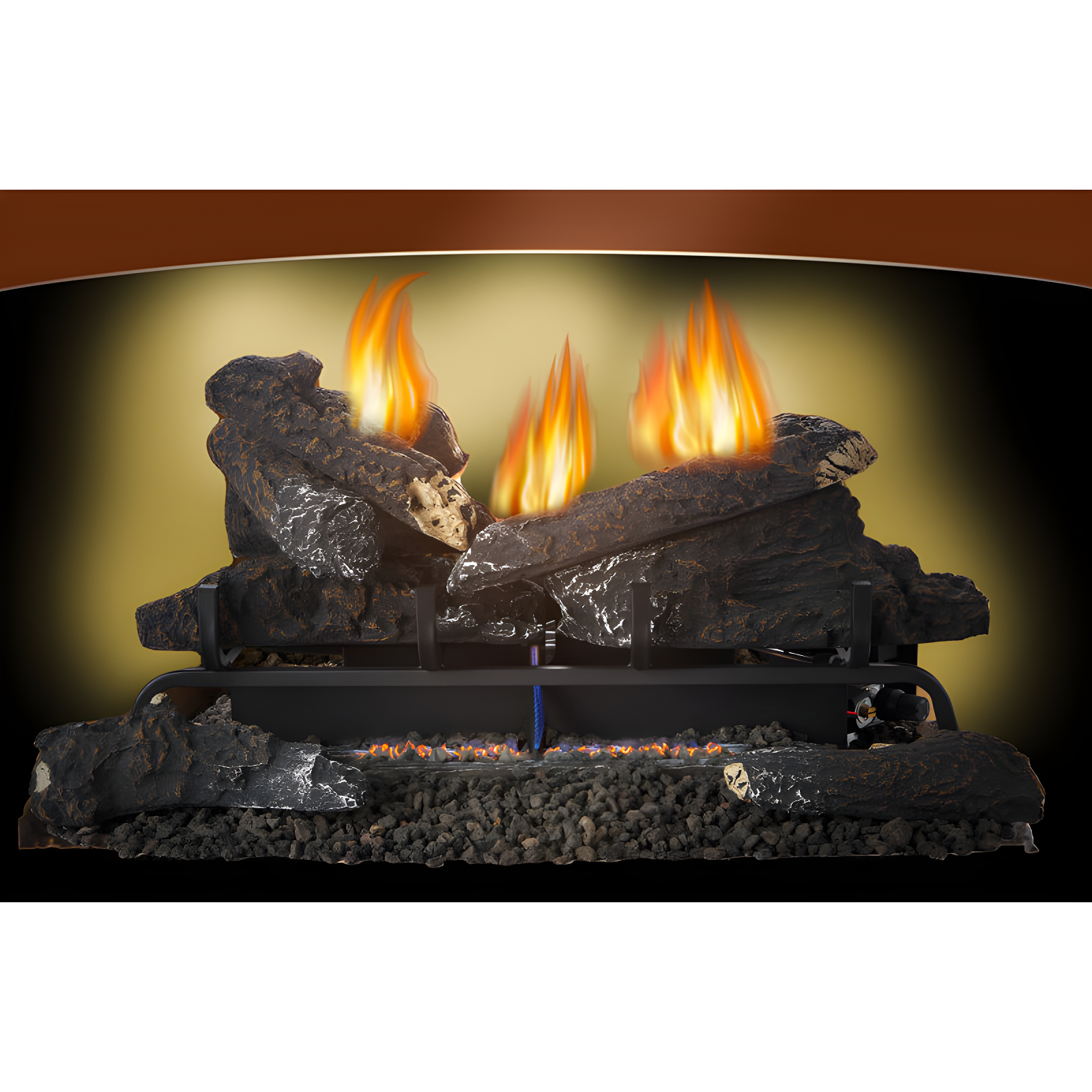 Comfort Glow Comfort Glow Vent Free Gas Log Insert, Remote, 24" Dual Fuel, Adjust Thermostat - GLD2470R