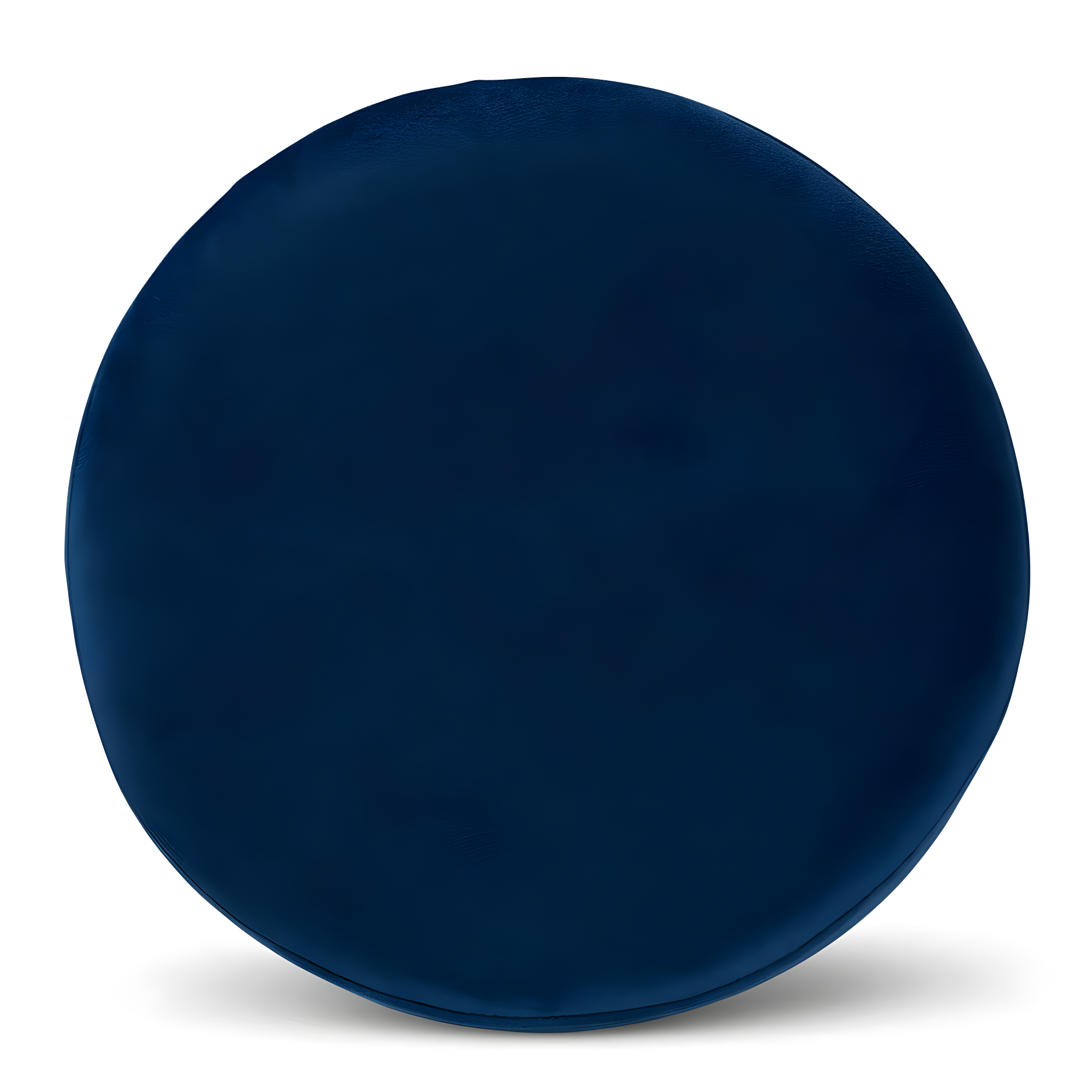Baxton Studio Chaela Navy Blue Velvet and Gold Finished Metal Ottoman