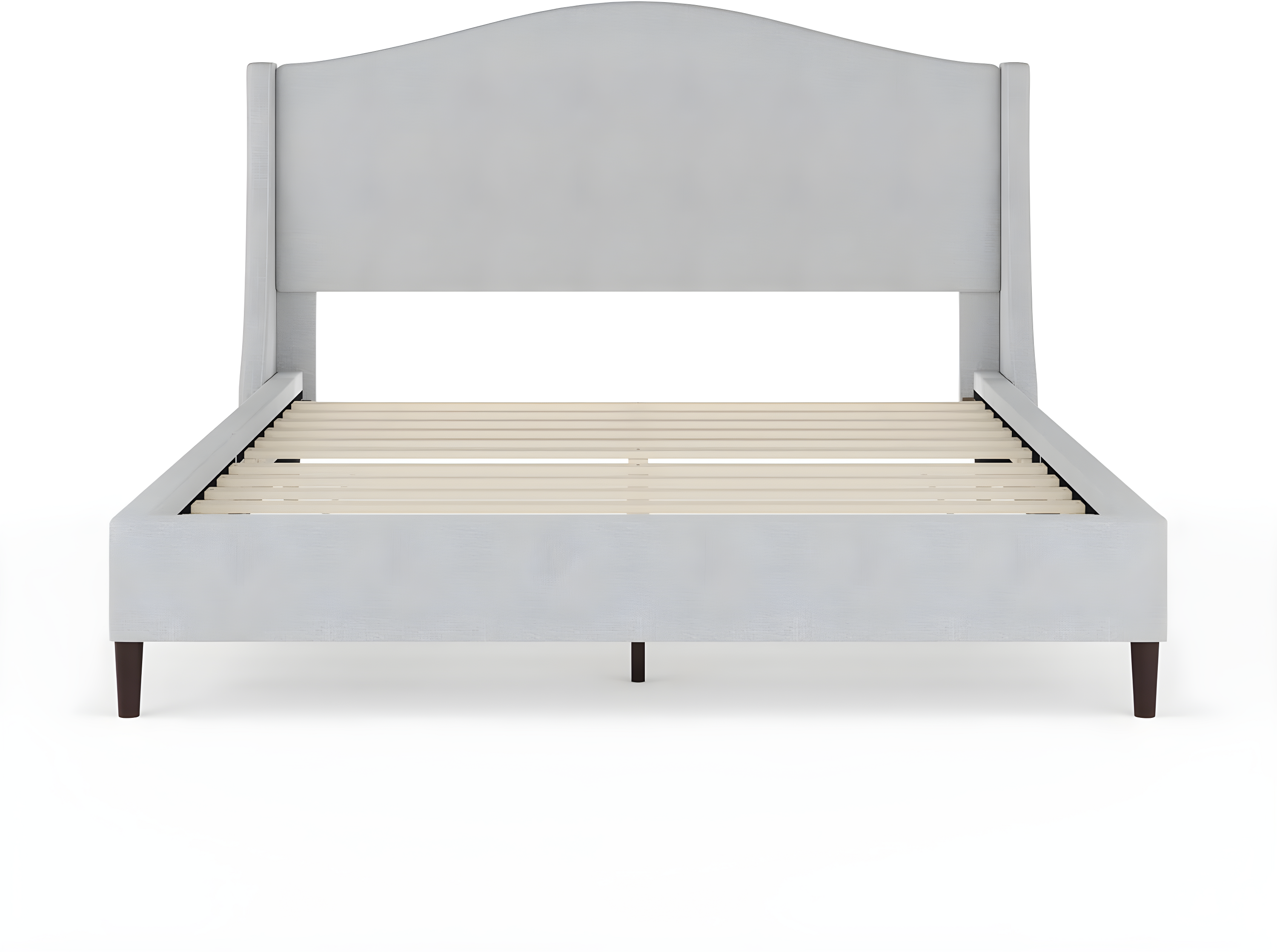 Martha Stewart Martha Stewart Amelia Upholstered Platform Bed With Curved Headboard