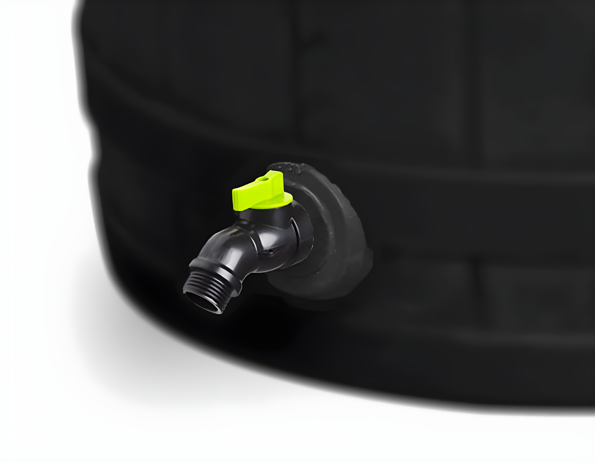 Good Ideas 50 Gallons Plastic Drainable Dual Overflow Rain Barrel