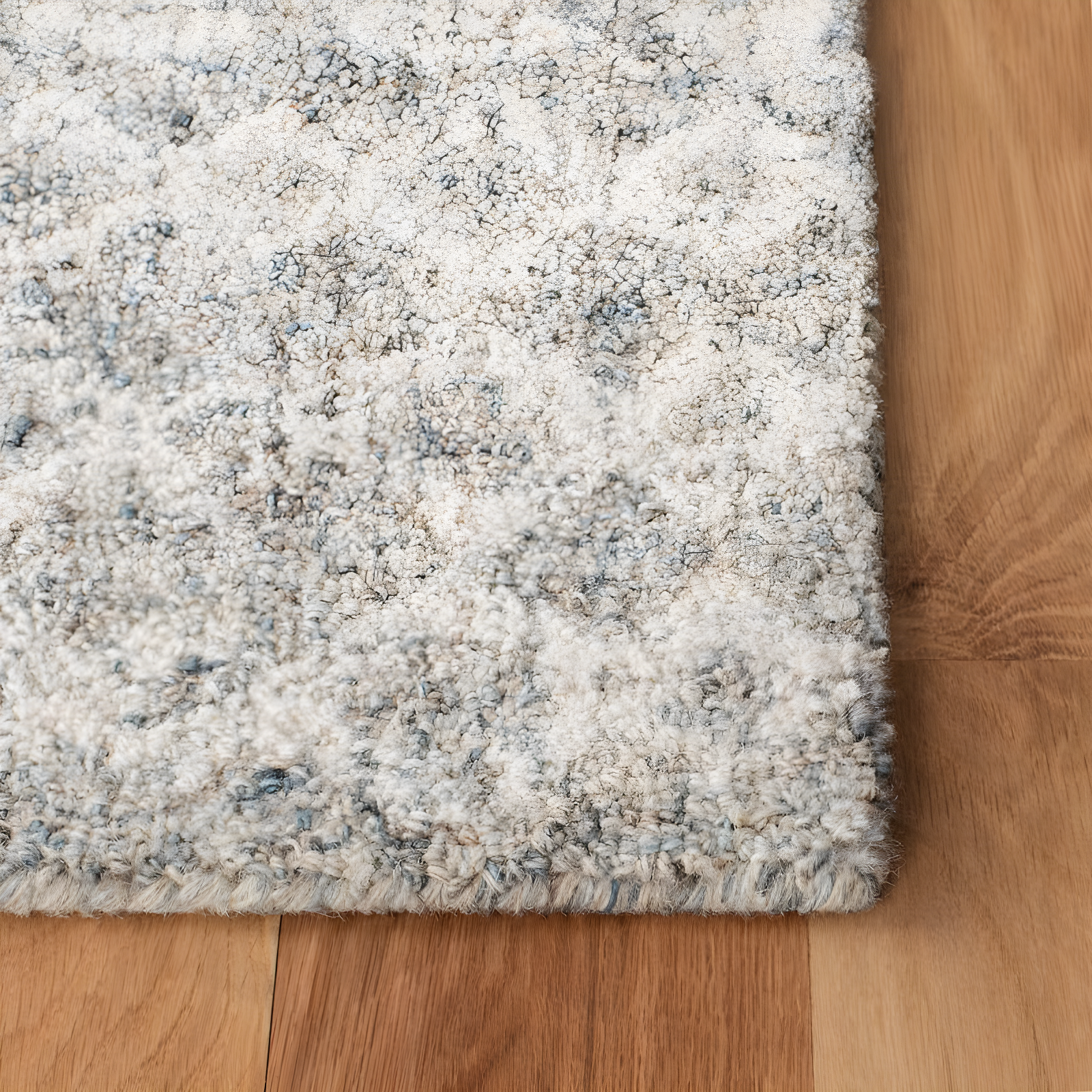 Abstract ABT203 Handmade Indoor Area Rug - Ivory/Grey - 6'x6' - Safavieh