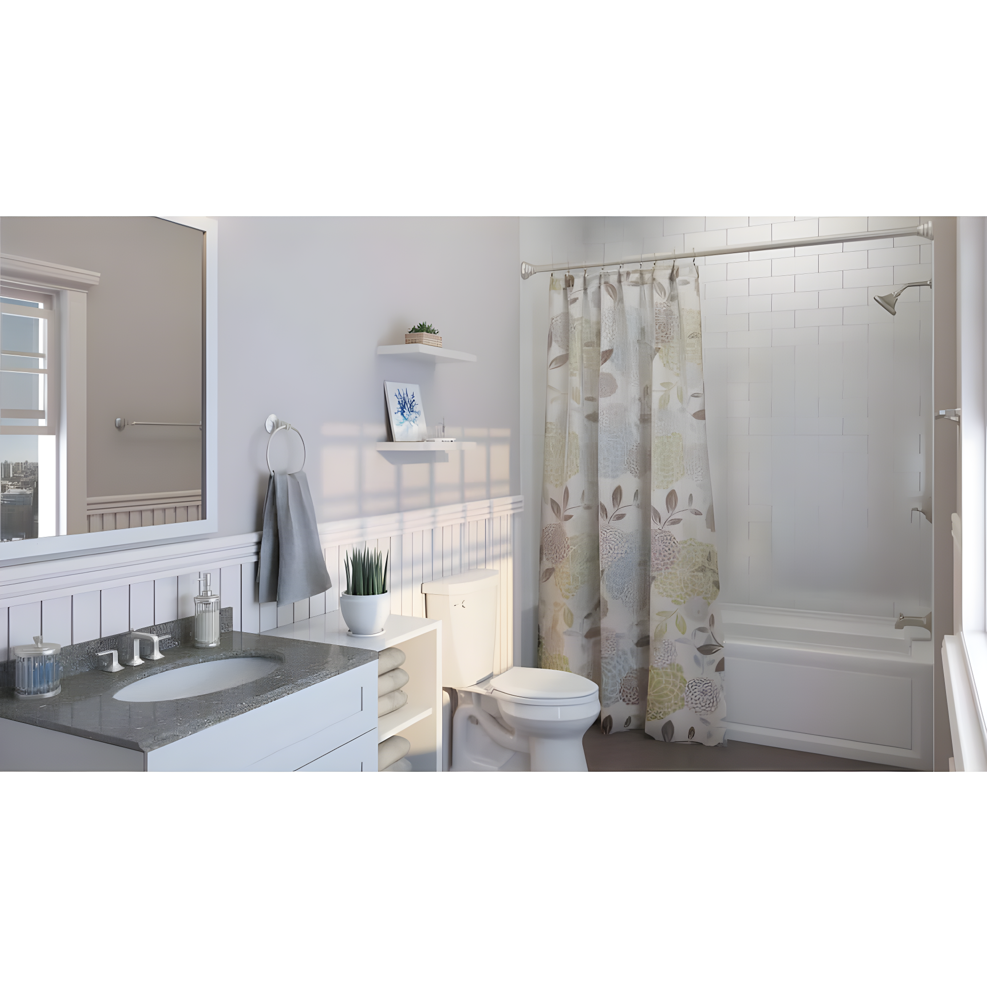 Archer® 60" x 32" Acrylic Alcove Soaking Bathtub with Comfort Depth