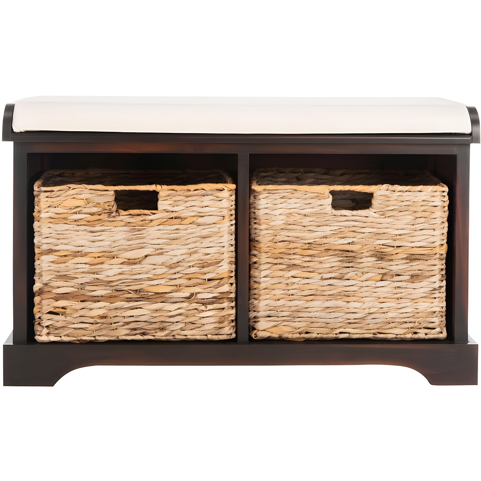 Freddy Wicker Storage Bench - AMH5736 - Brown - Safavieh