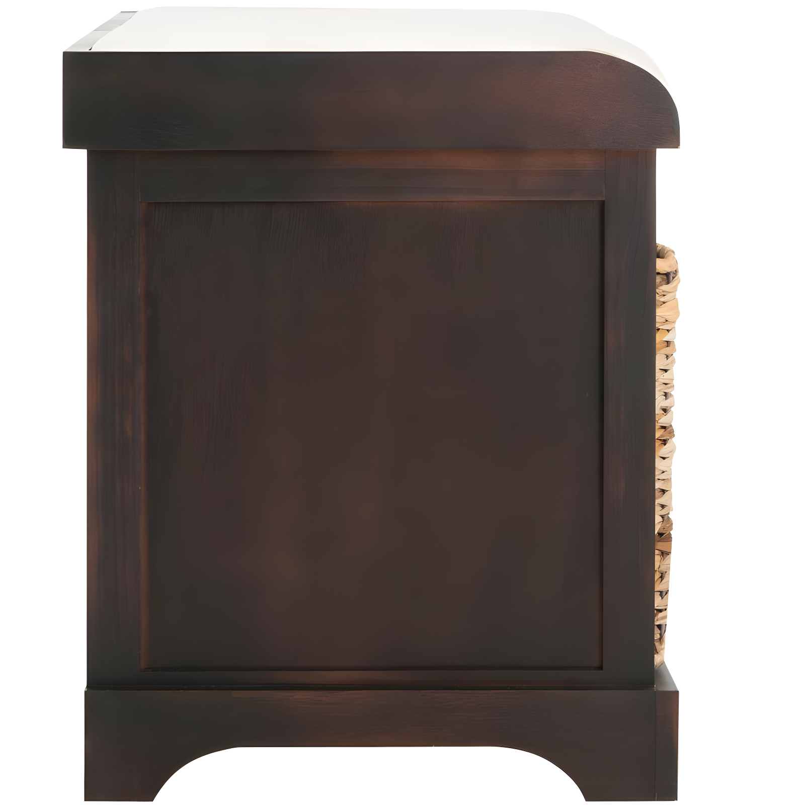 Freddy Wicker Storage Bench - AMH5736 - Brown - Safavieh