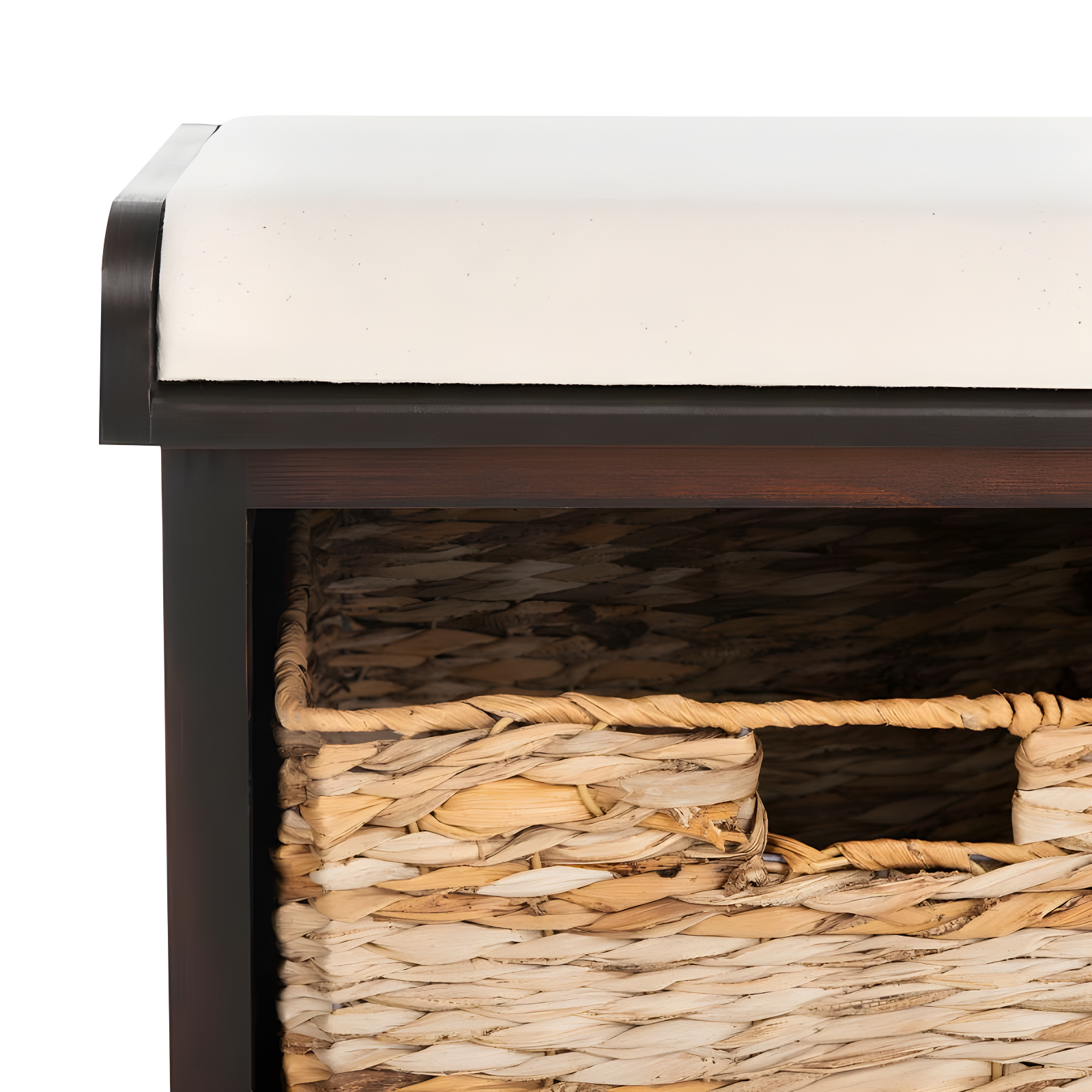Freddy Wicker Storage Bench - AMH5736 - Brown - Safavieh