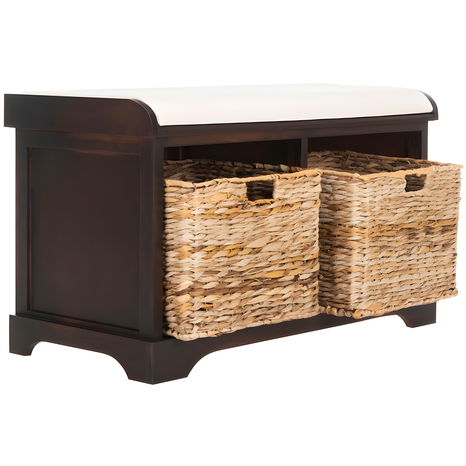Freddy Wicker Storage Bench - AMH5736 - Brown - Safavieh