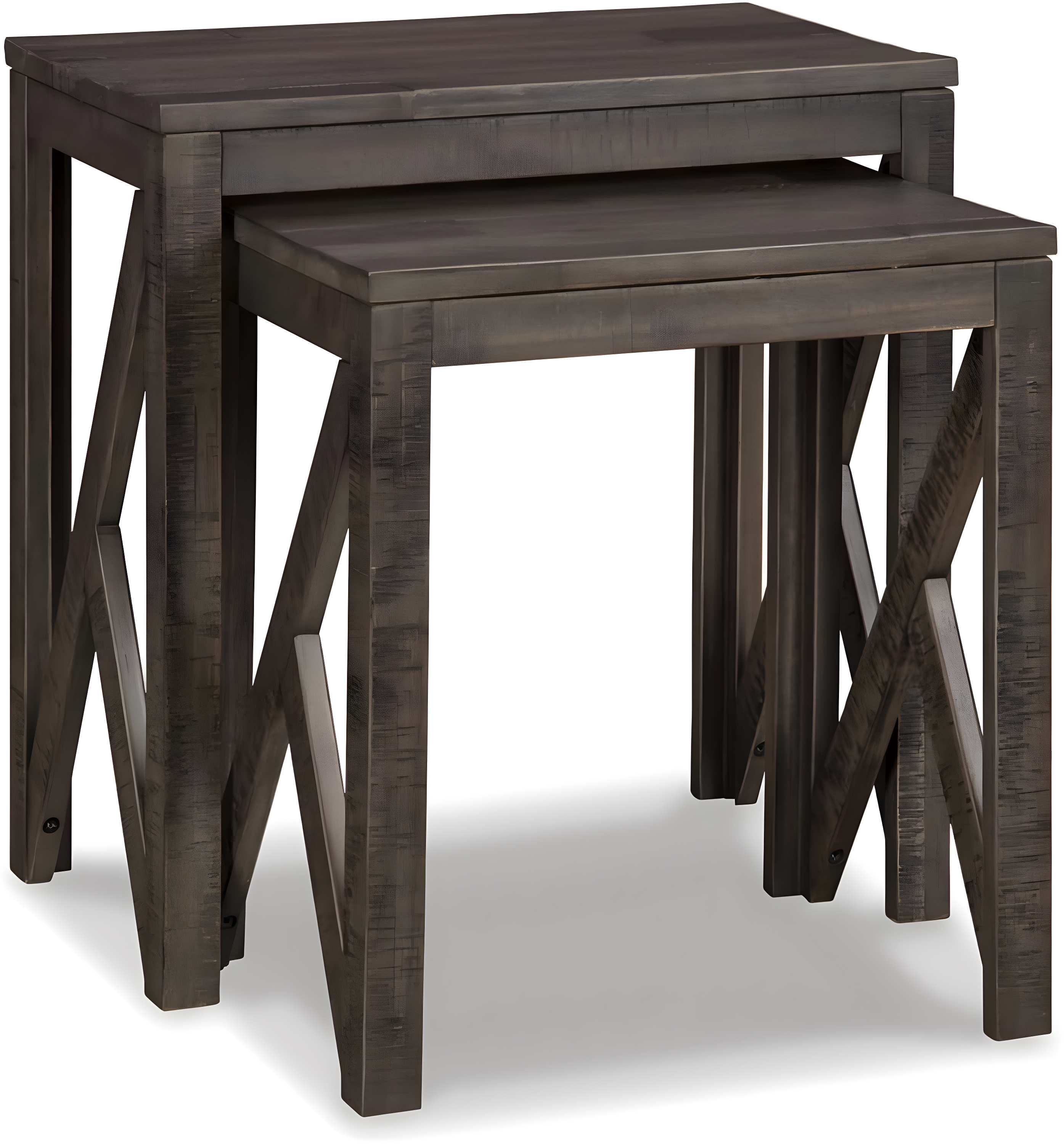 Signature Design by Ashley Casual Emerdale Accent Table (Set of 2)  Gray