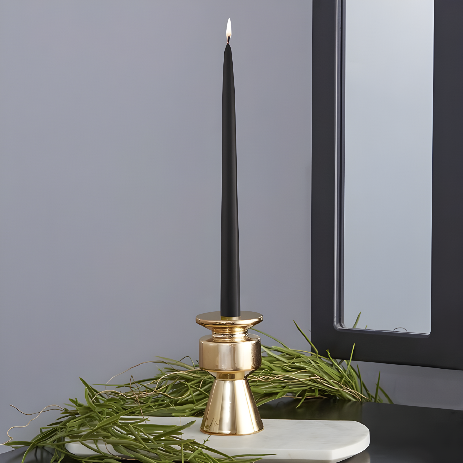 12 Piece Unscented Taper Candle Set
