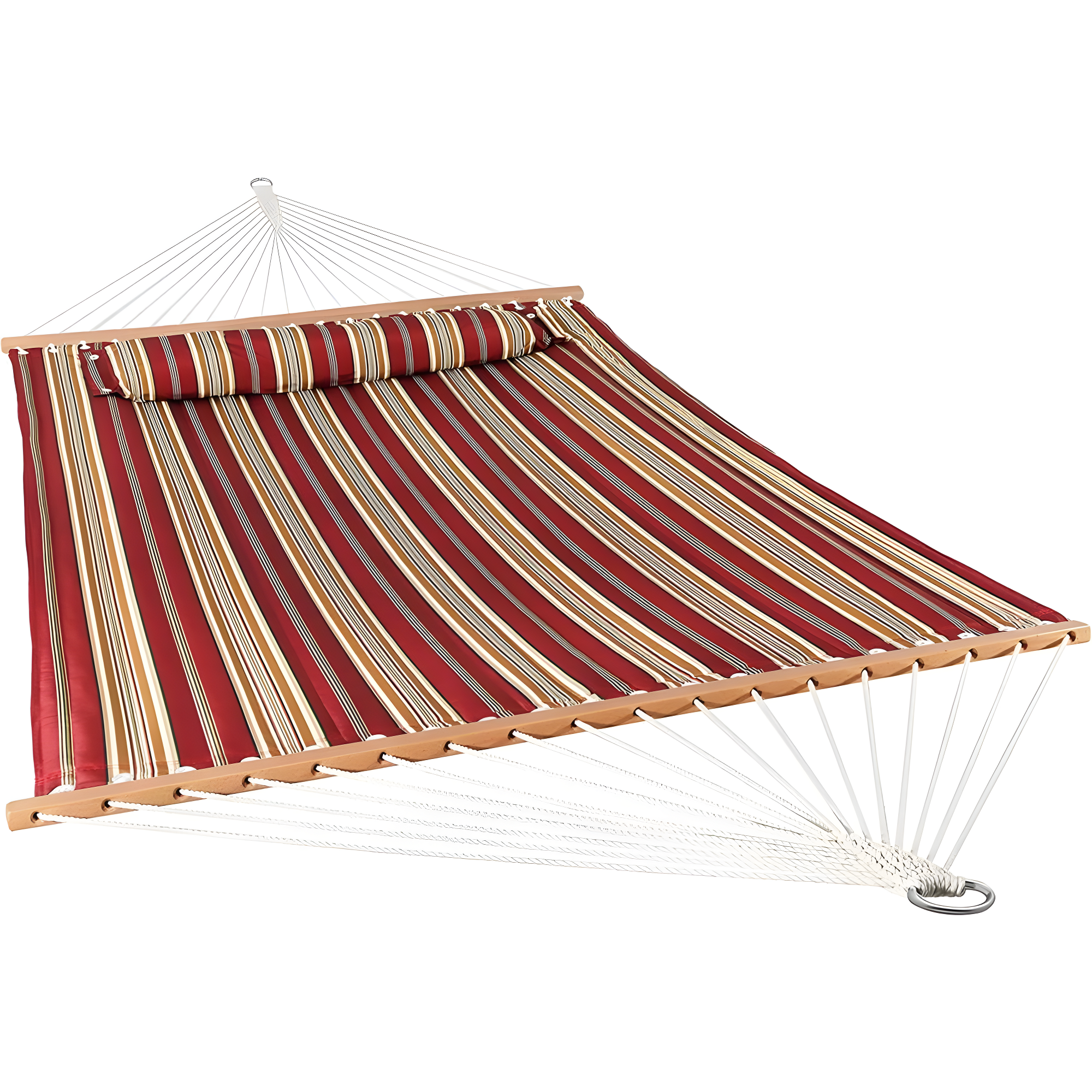 2-Person Quilted Polyester Spreader Bar Hammock