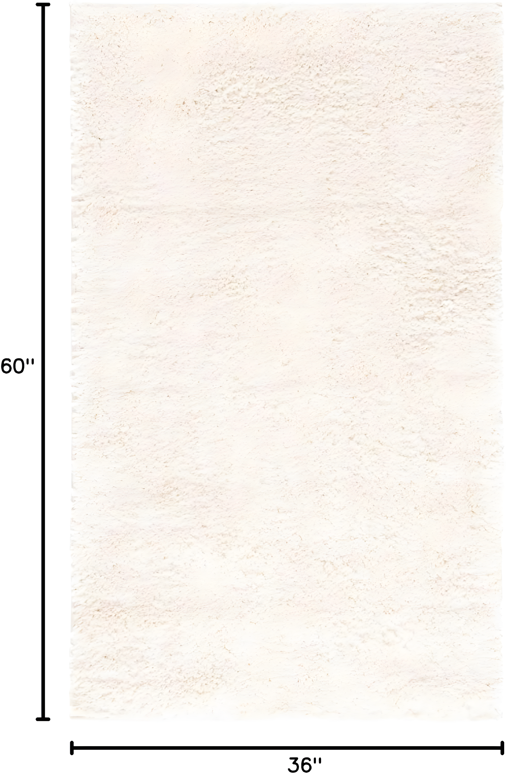 August Shag 900 AUG900 Power Loomed Indoor Accent Rug - Ivory - 3'x5' - Safavieh