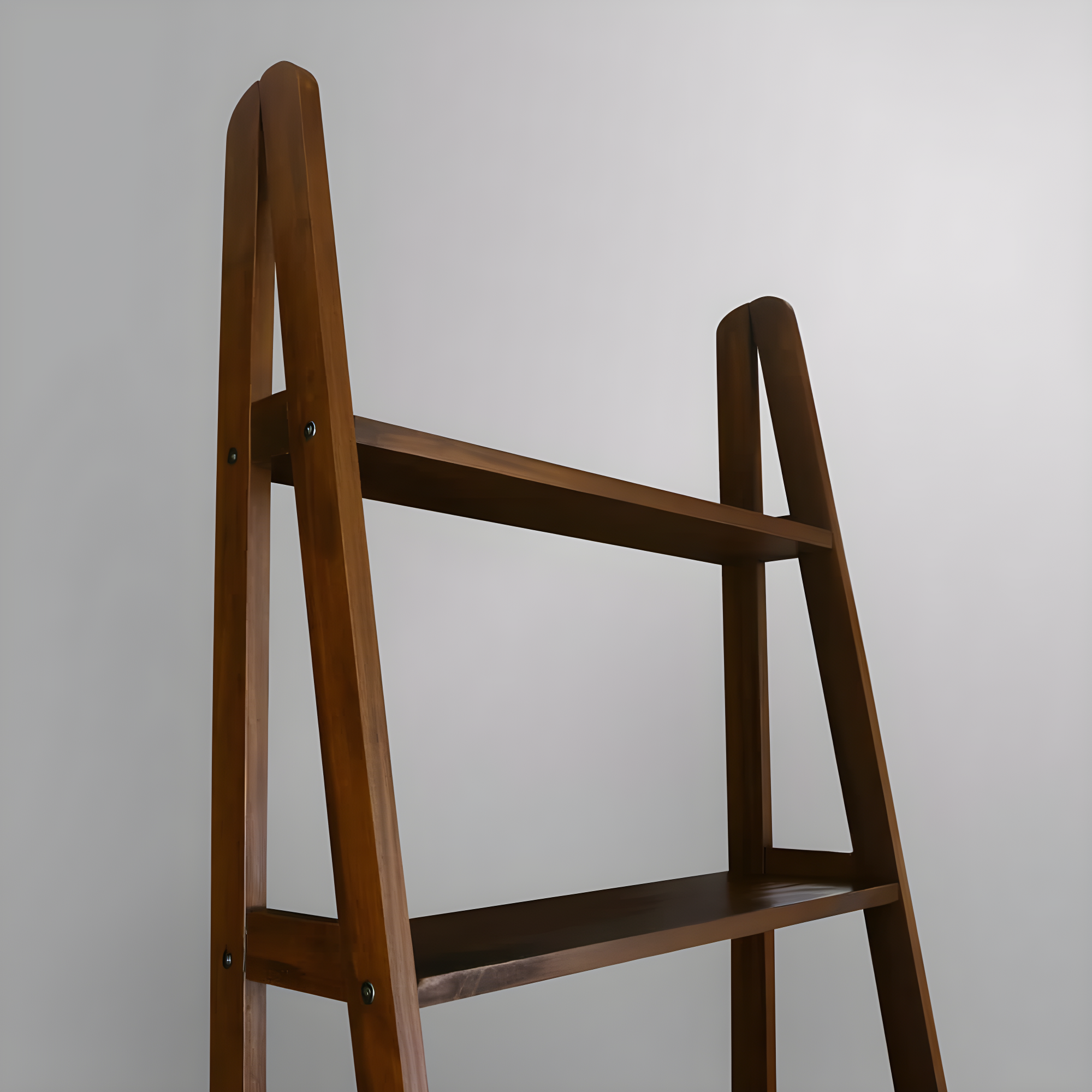Casual Home 176-54 5-Shelf Ladder Bookcase, Warm Brown