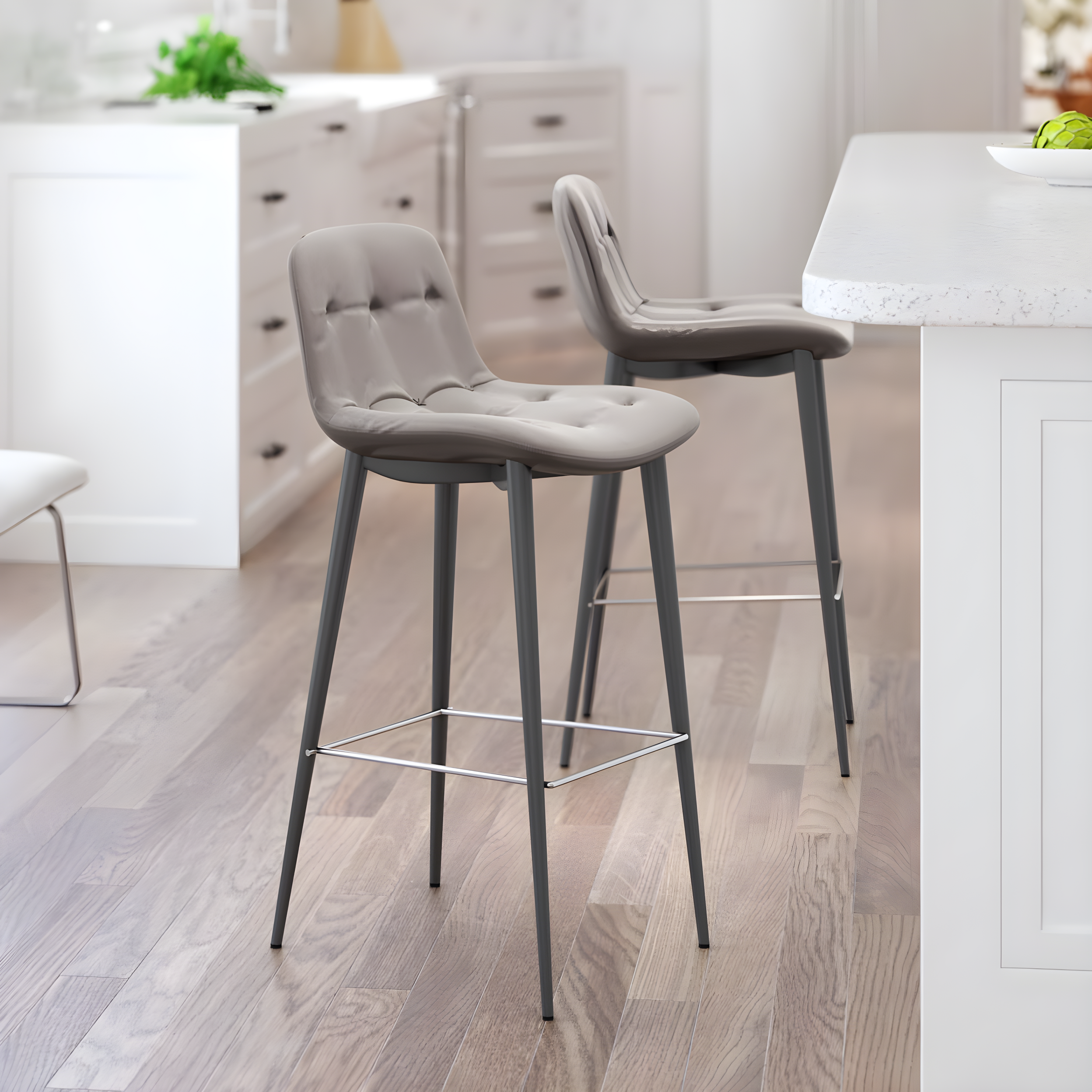Zuo Hospitality Tangiers Upholstered Counter Stool (Set of 2)