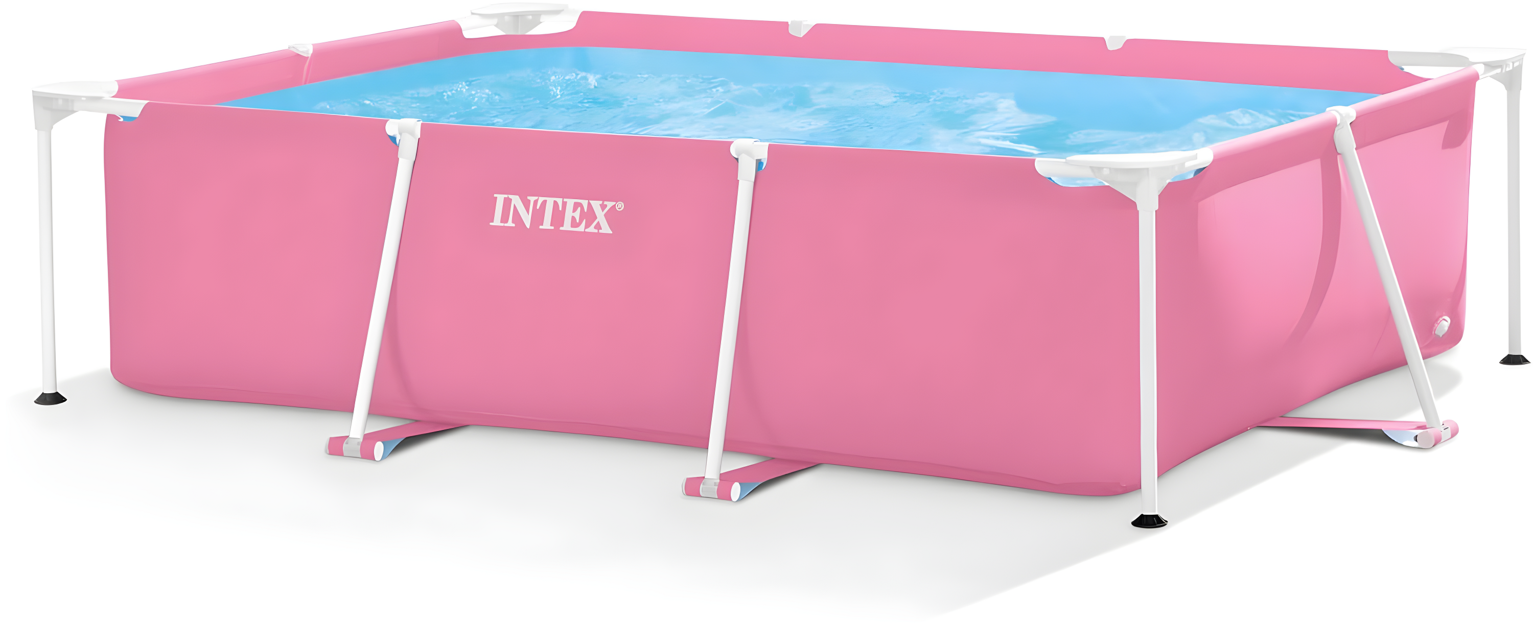 Intex Plastic Rectangle Frame Set Pool 23.62'' H x 59'' W x 86.62'' L