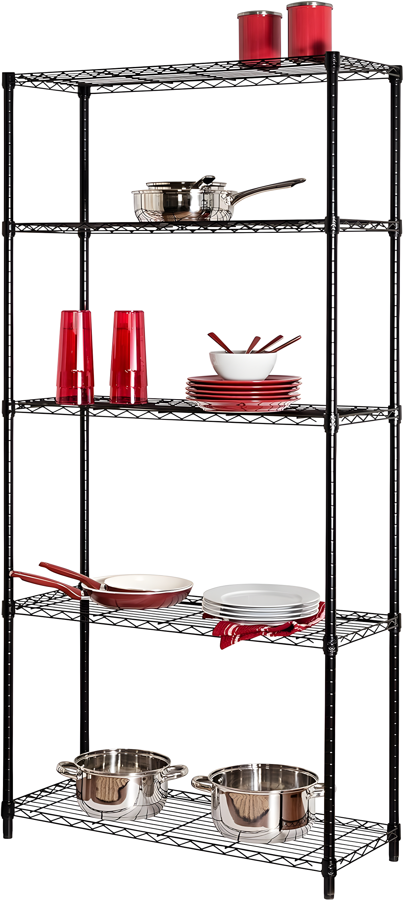 Honey-Can-Do 72 in. H X 14 in. W X 36 in. D Steel Shelving Unit