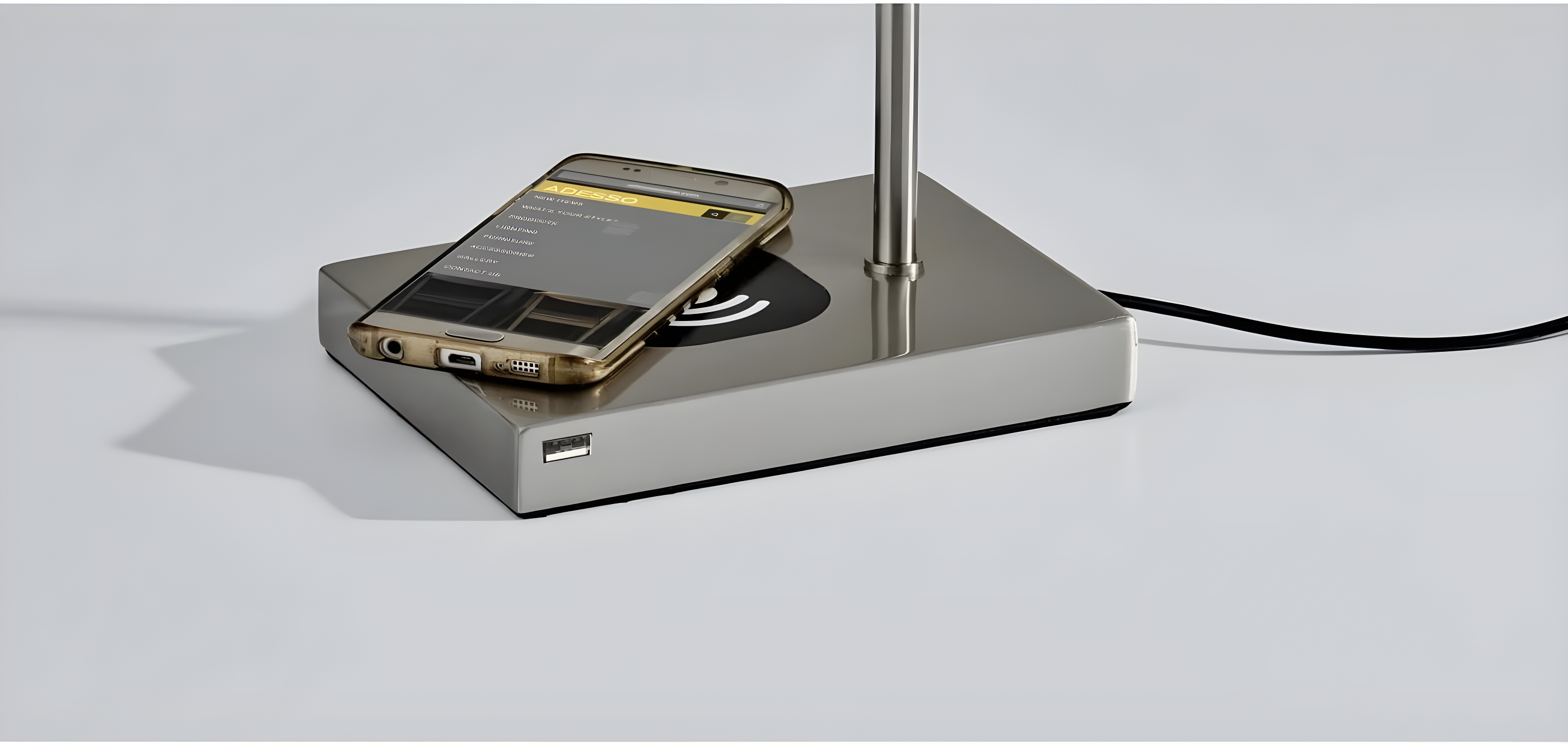 Flemings Adjustable Metal USB Desk Lamp