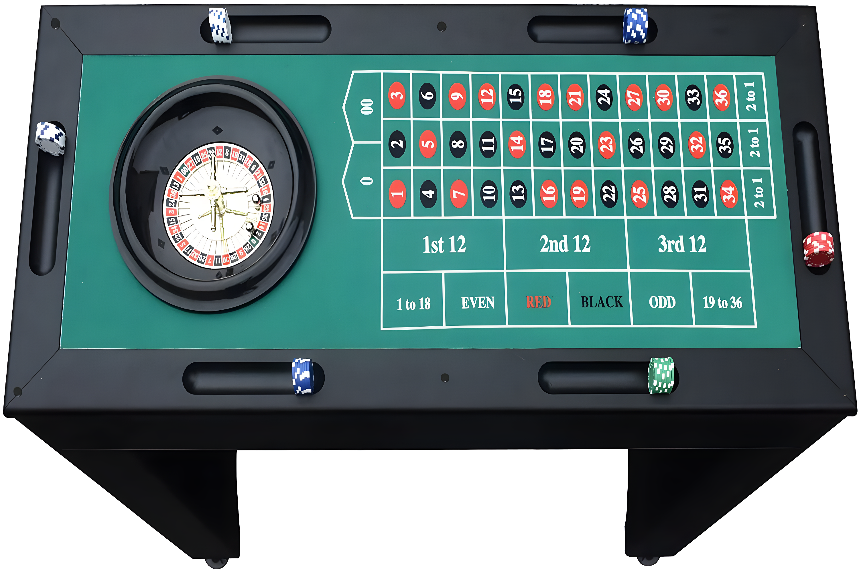 Hathaway Games 48" Monte Carlo Poker Table
