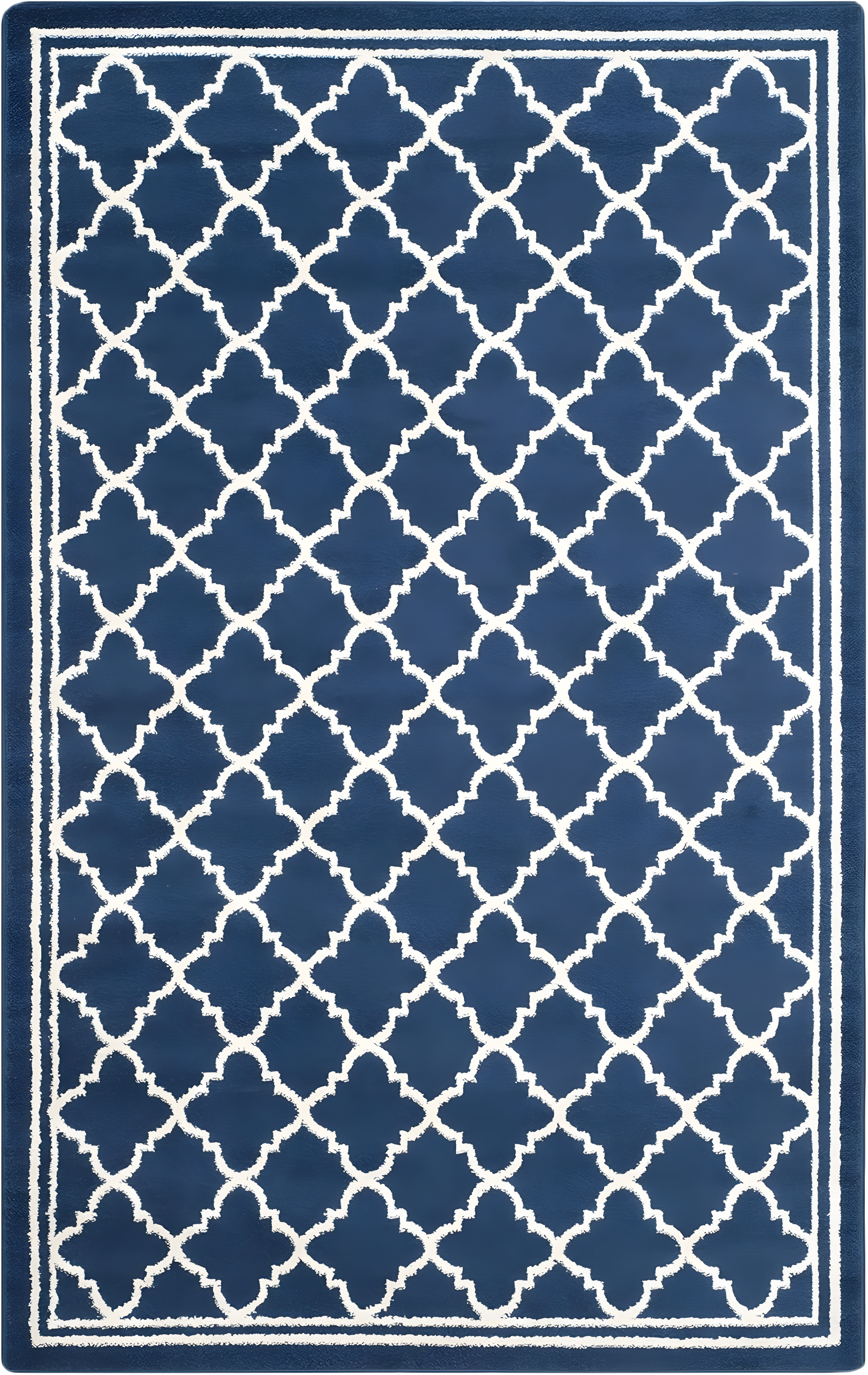 Amherst AMT422 Power Loomed Indoor Accent Rug - Navy/Beige - 3'x3' - Safavieh